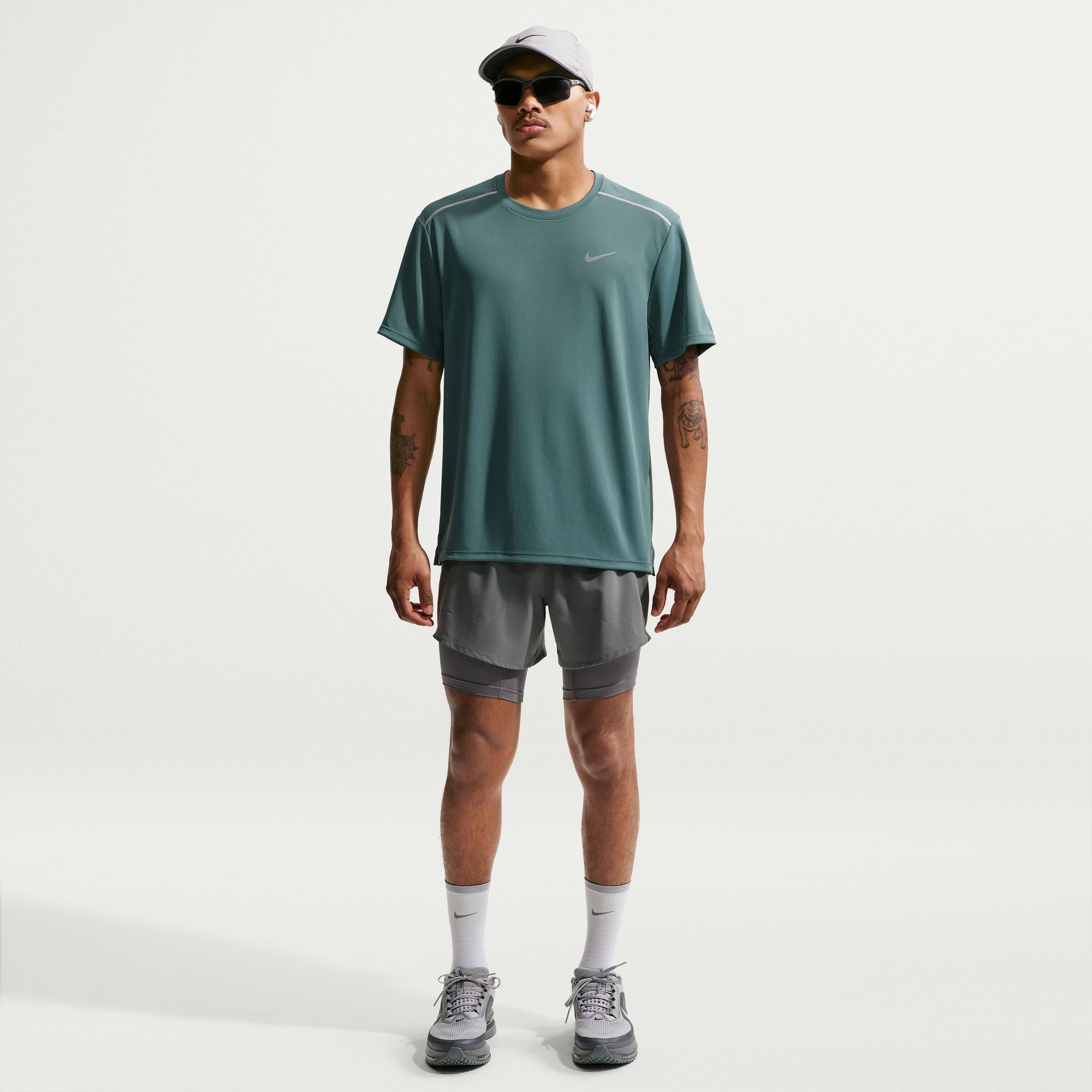 Nike Polera Miler, VERDE, hi-res