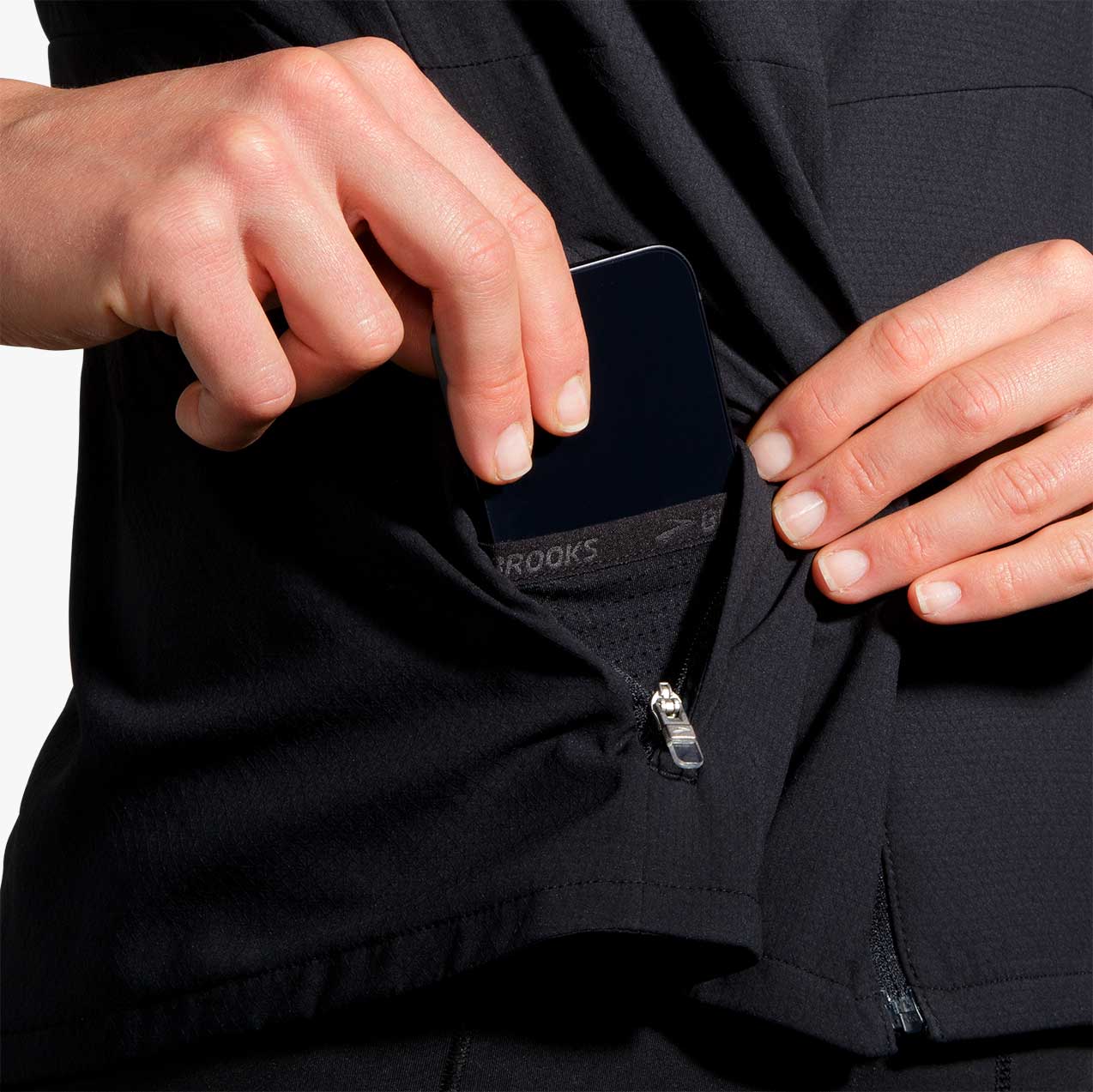Brooks Canopy Jacket, NEGRO, hi-res