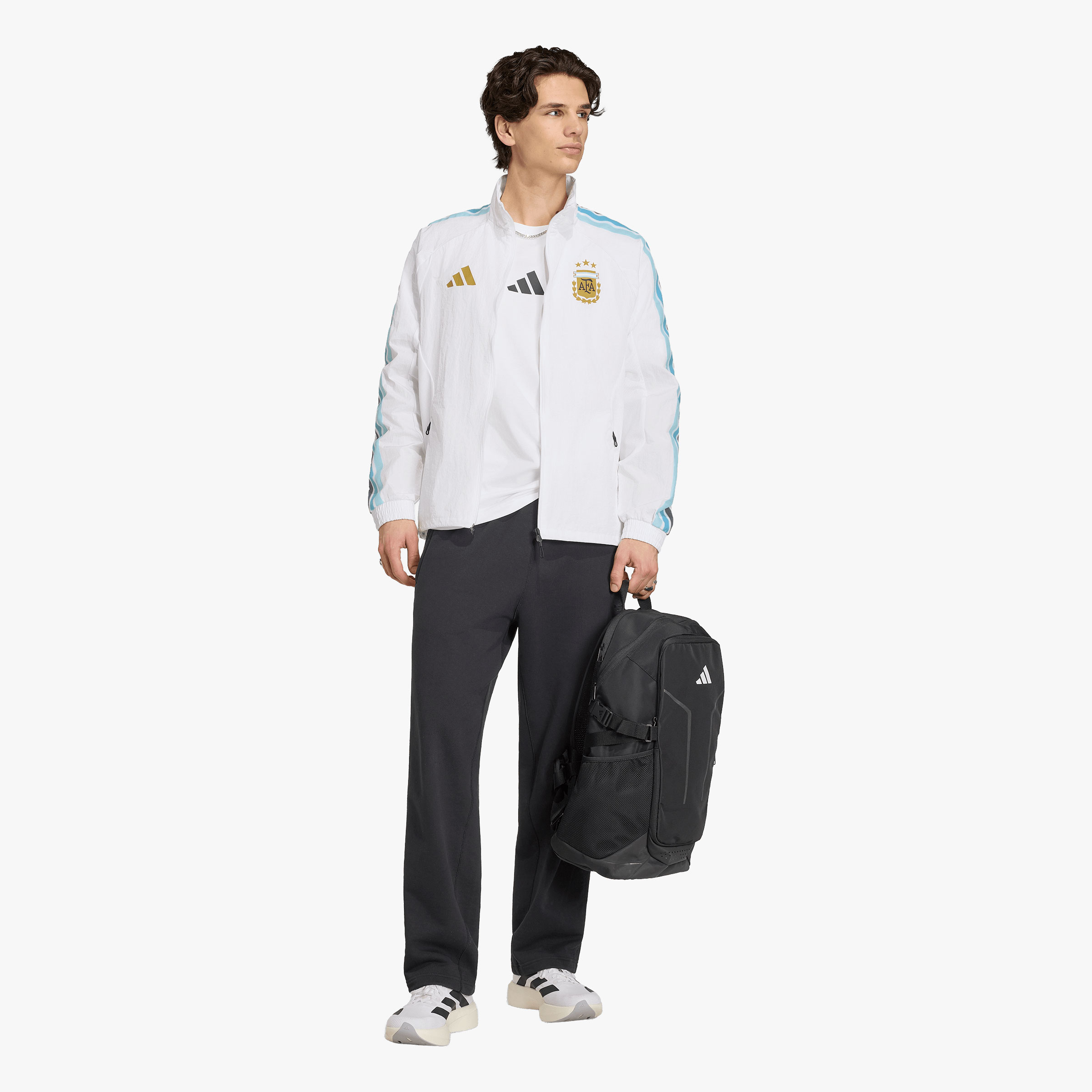 adidas Chaqueta Local Argentina 2026 Himno, NEGRO, hi-res