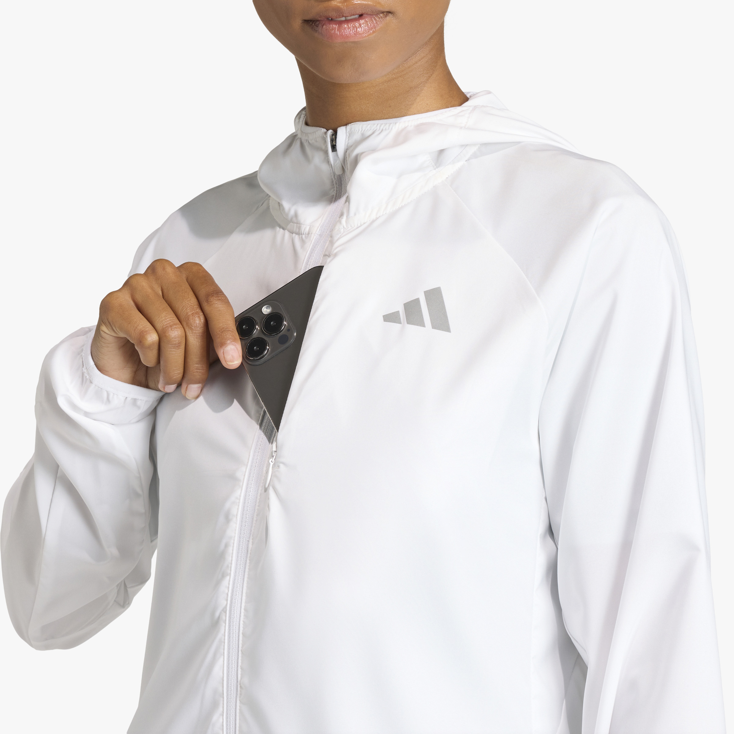 adidas Chaqueta de Running adi365 Essentials, BLANCO, hi-res