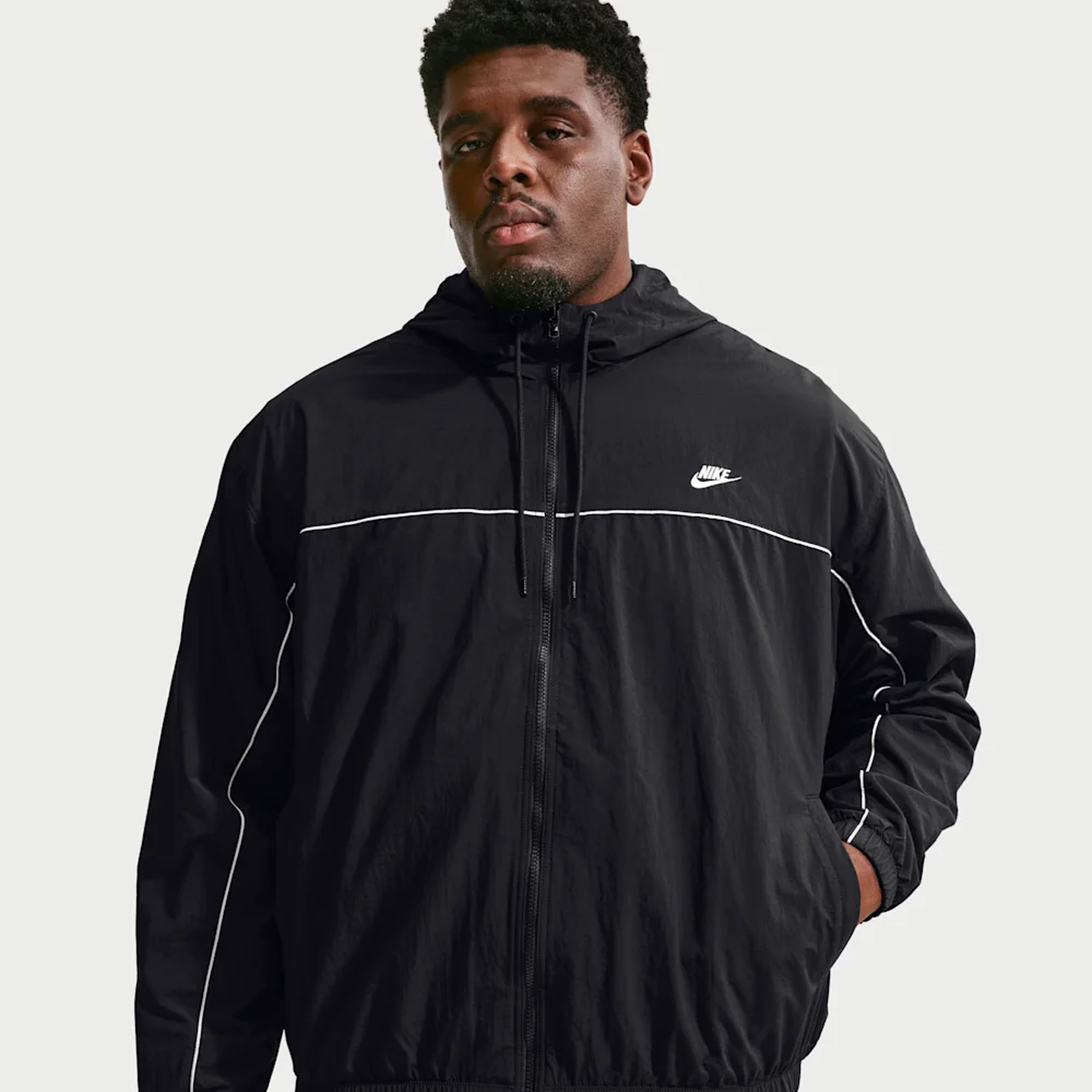 Nike Chaqueta Club, NEGRO, hi-res