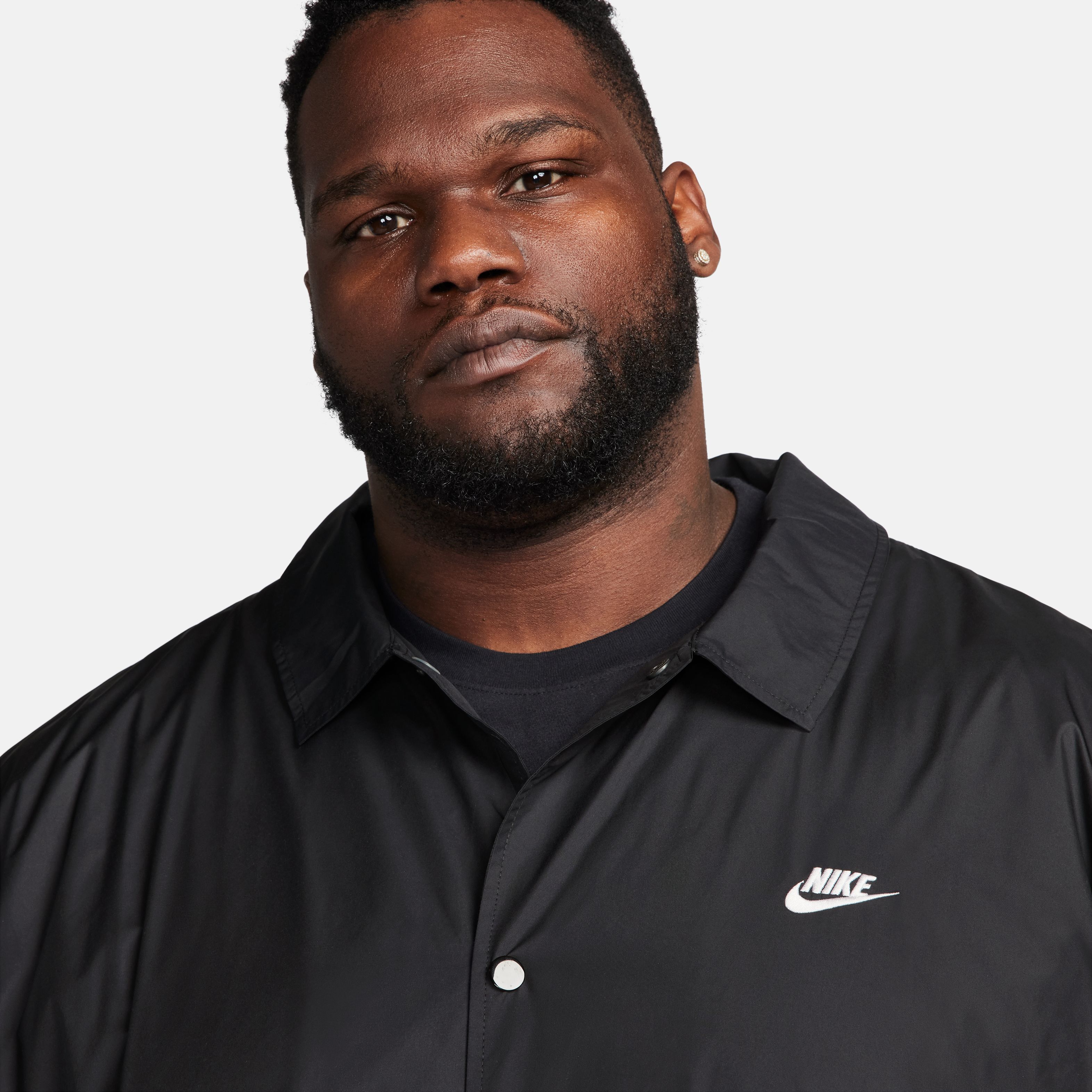 Nike Chaqueta Club, NEGRO, hi-res