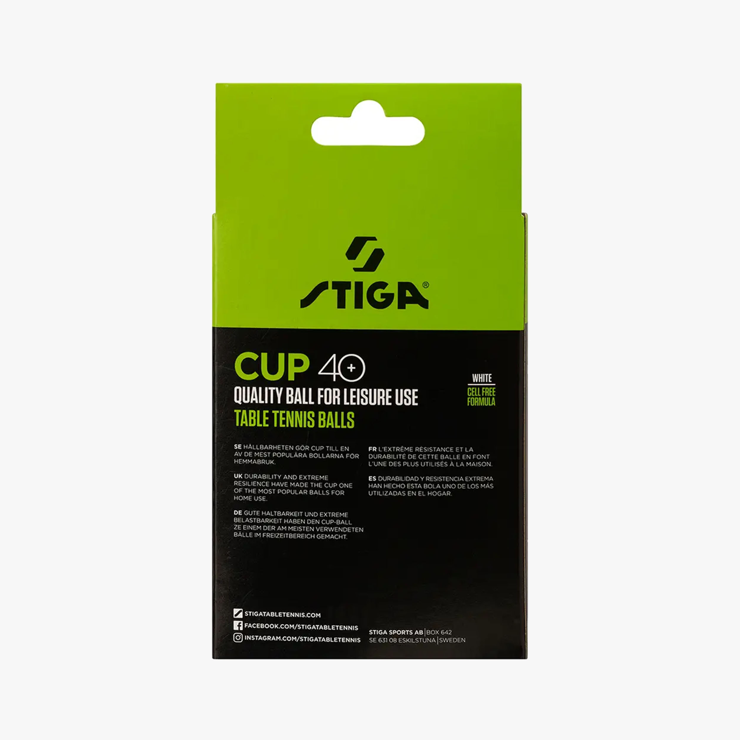 Stiga Pelota Cup 40+ 12 Pack, BLANCO, hi-res