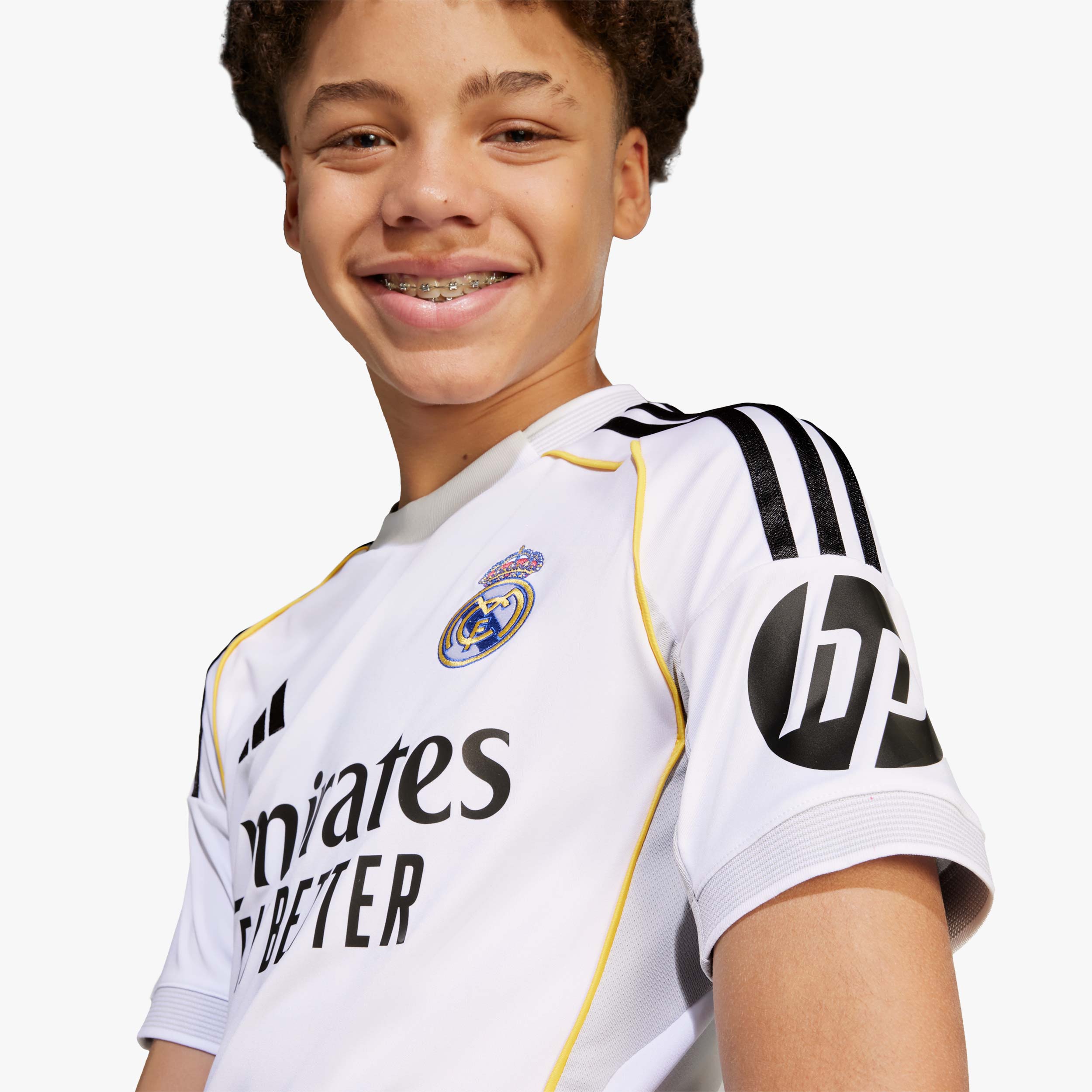 adidas Camiseta Real Madrid Visitante 25/26 Ni&ntilde;os, BLANCO, hi-res