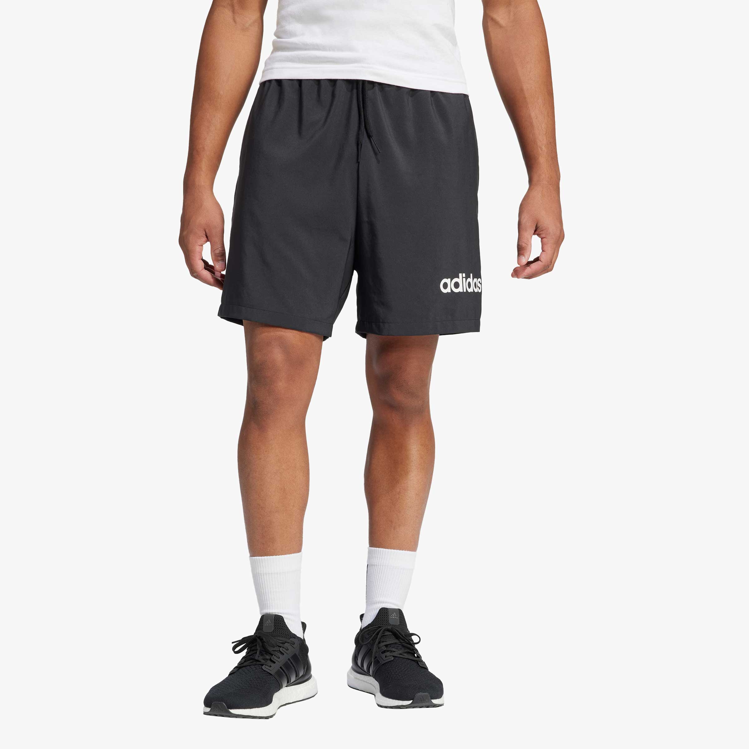 adidas Shorts Essentials Linear Logo, NEGRO, hi-res