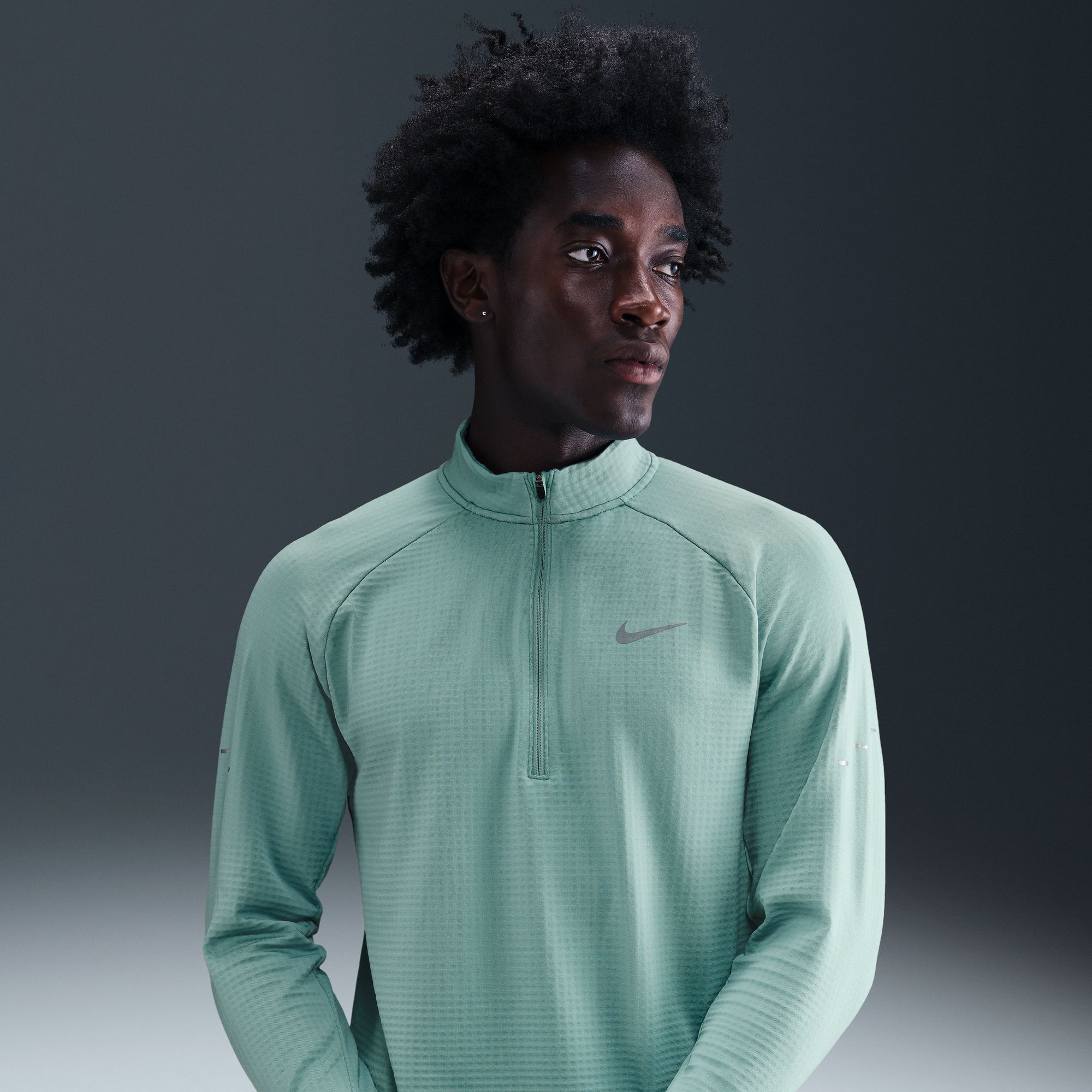 Nike Polera Stride Therma-FIT Repel, NEGRO, hi-res