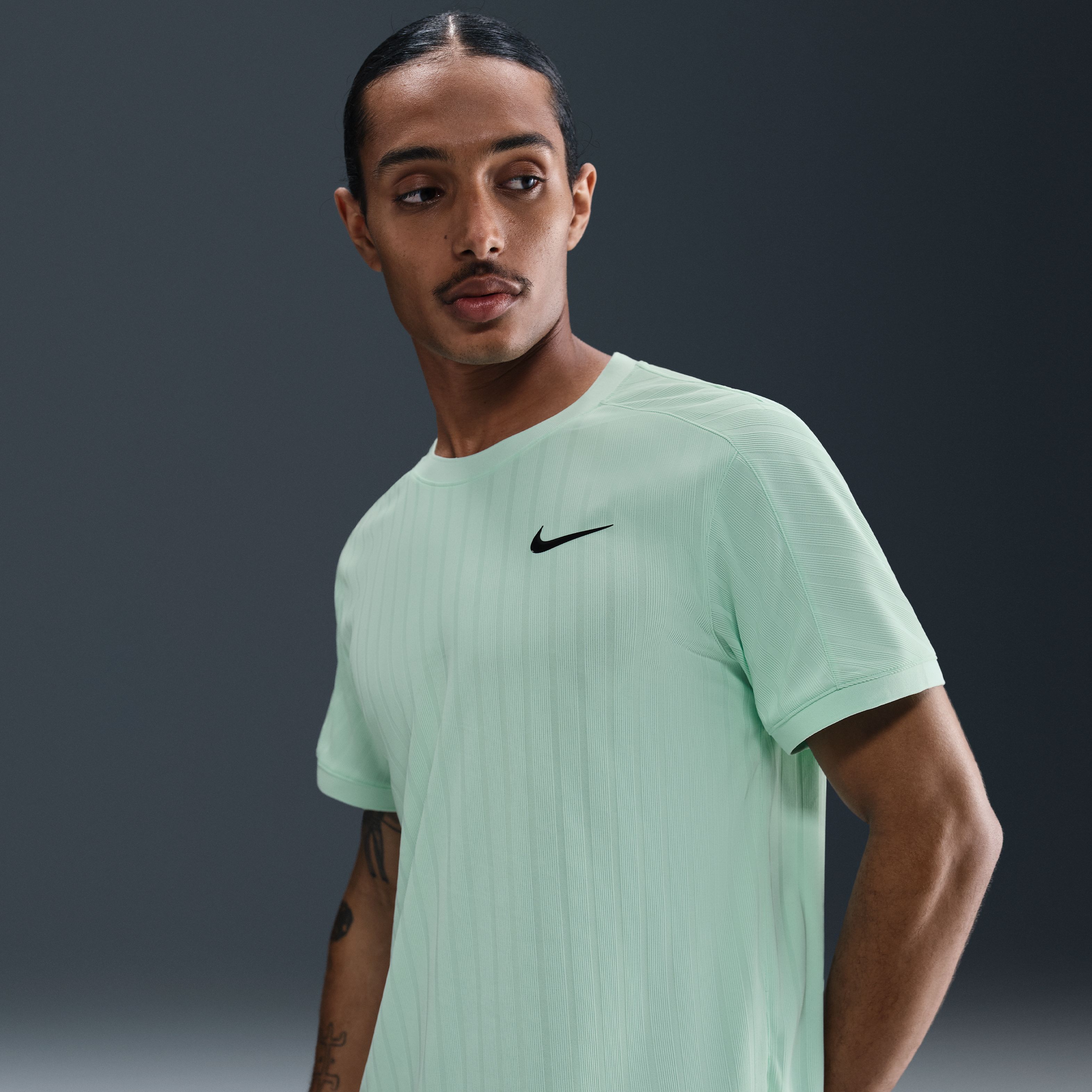 Nike Polera Court Slam, VERDE, hi-res