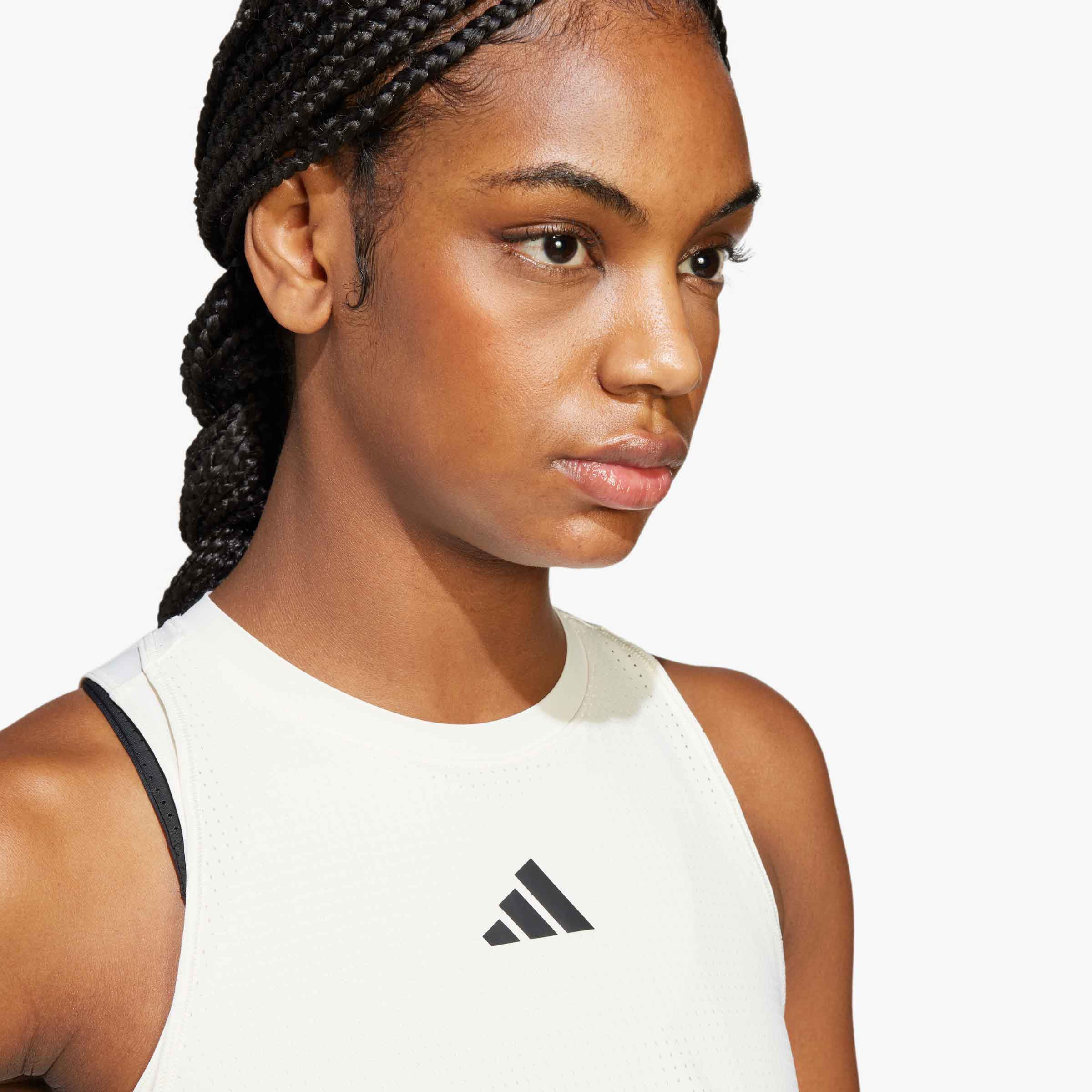 adidas Polera de Entrenamiento 2 en 1 Cool Intensity, BLANCO, hi-res