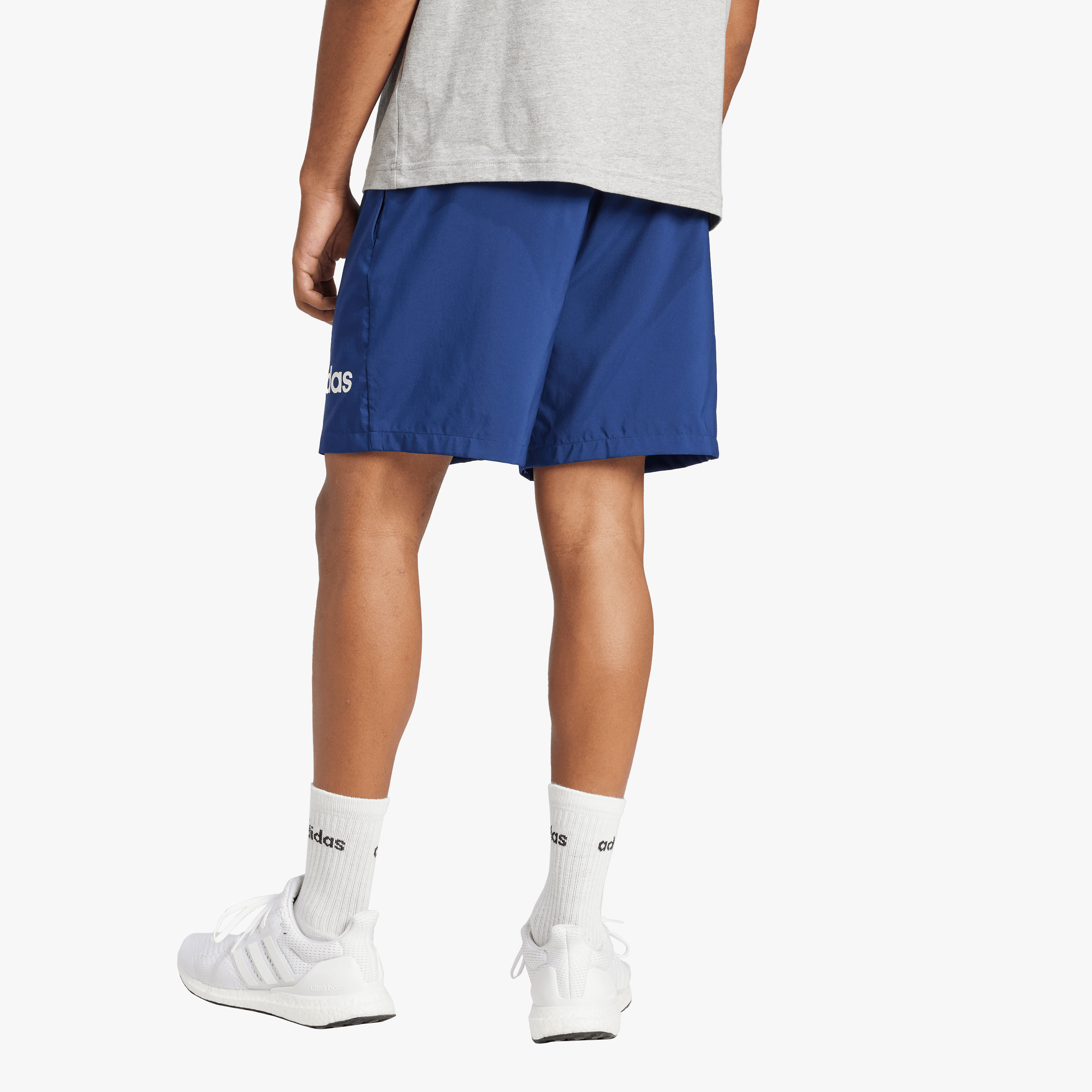 adidas Short Essentials Linear Logo, AZUL, hi-res