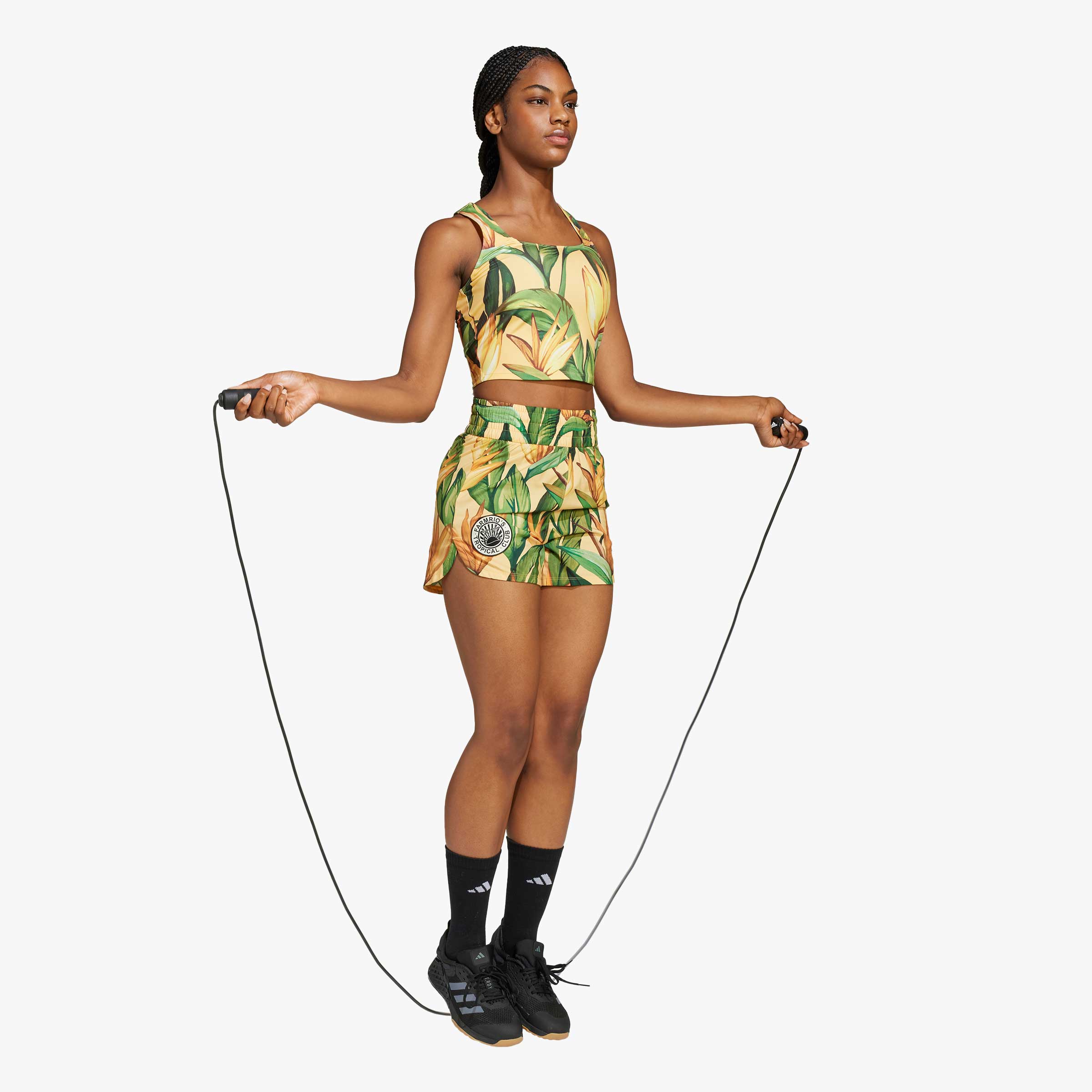 adidas Shorts Pacer x FARM Rio, VERDE, hi-res