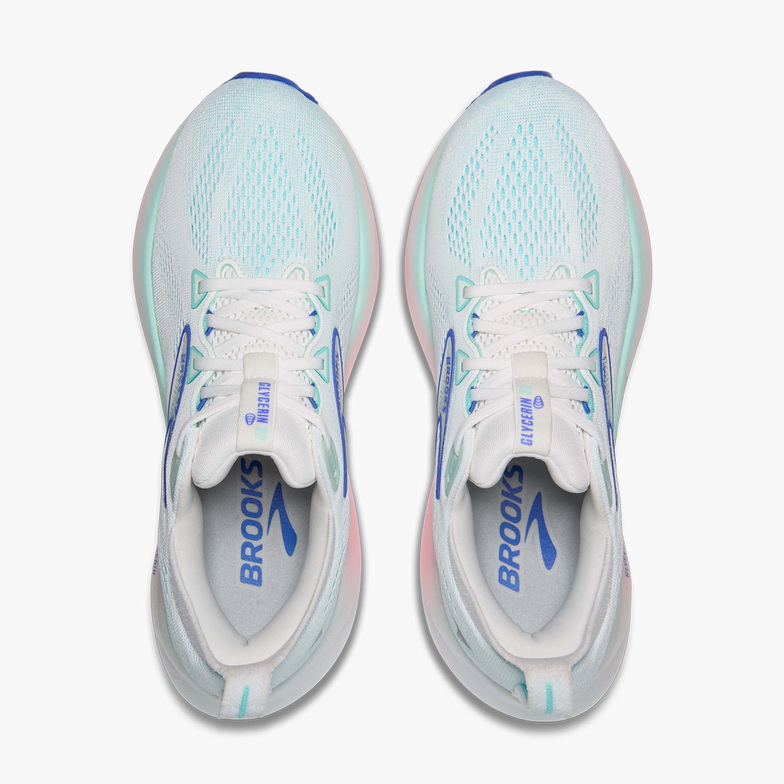 Brooks Zapatillas Glycerin 22, BLANCO, hi-res