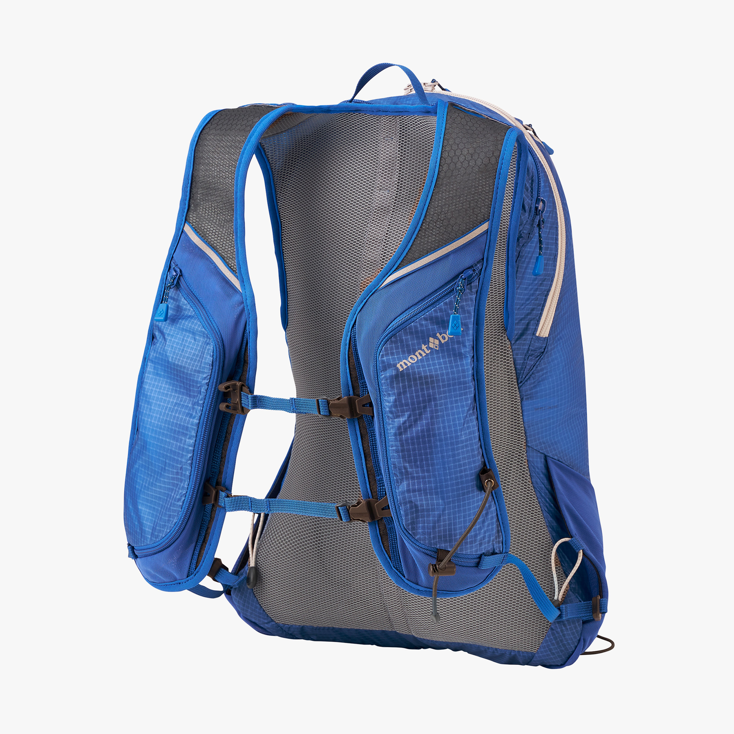 Mont-Bell Mochila Cross Runner Pack 15, AZUL, hi-res