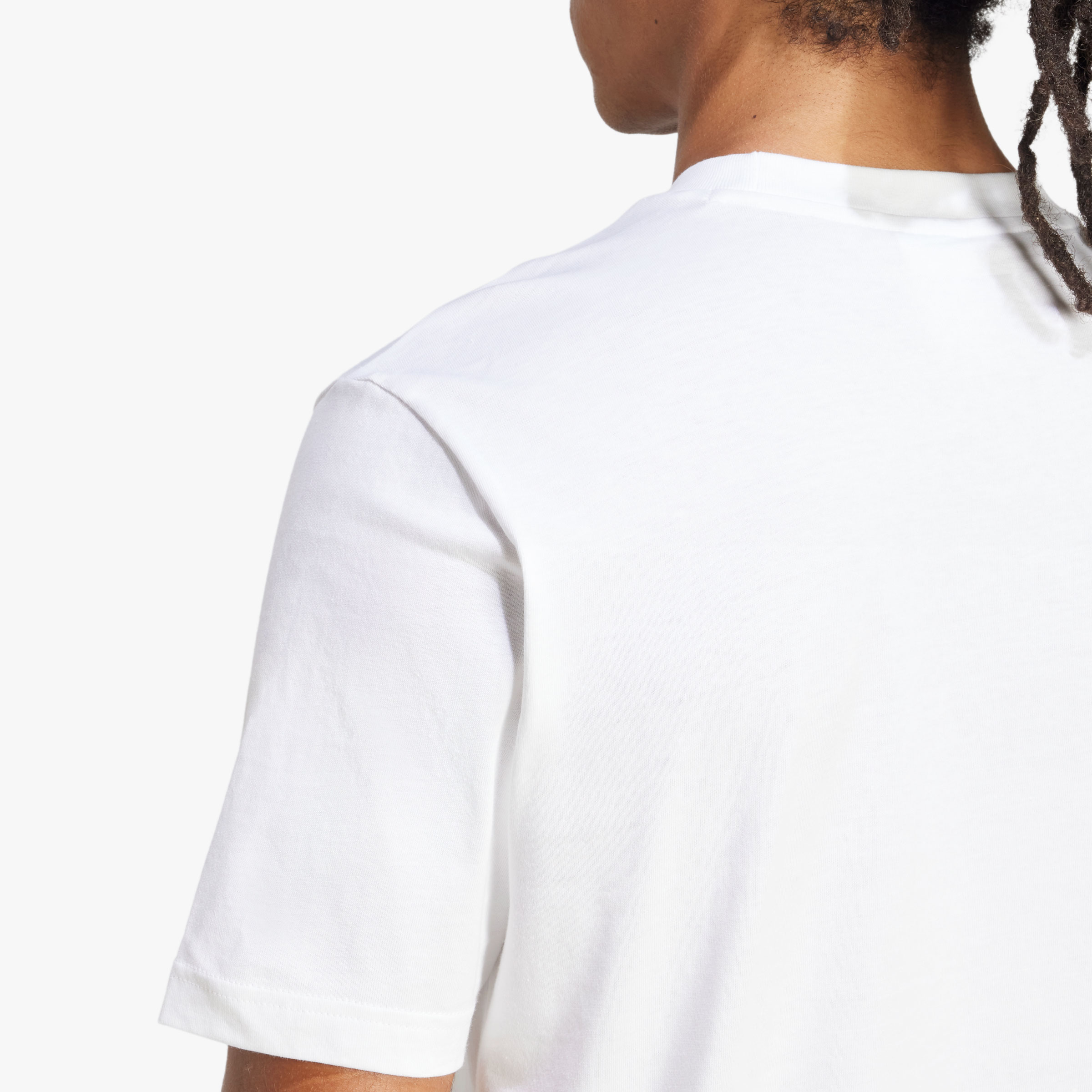 adidas Polera Essentials Logo Peque&ntilde;o Tejido Jersey, BLANCO, hi-res