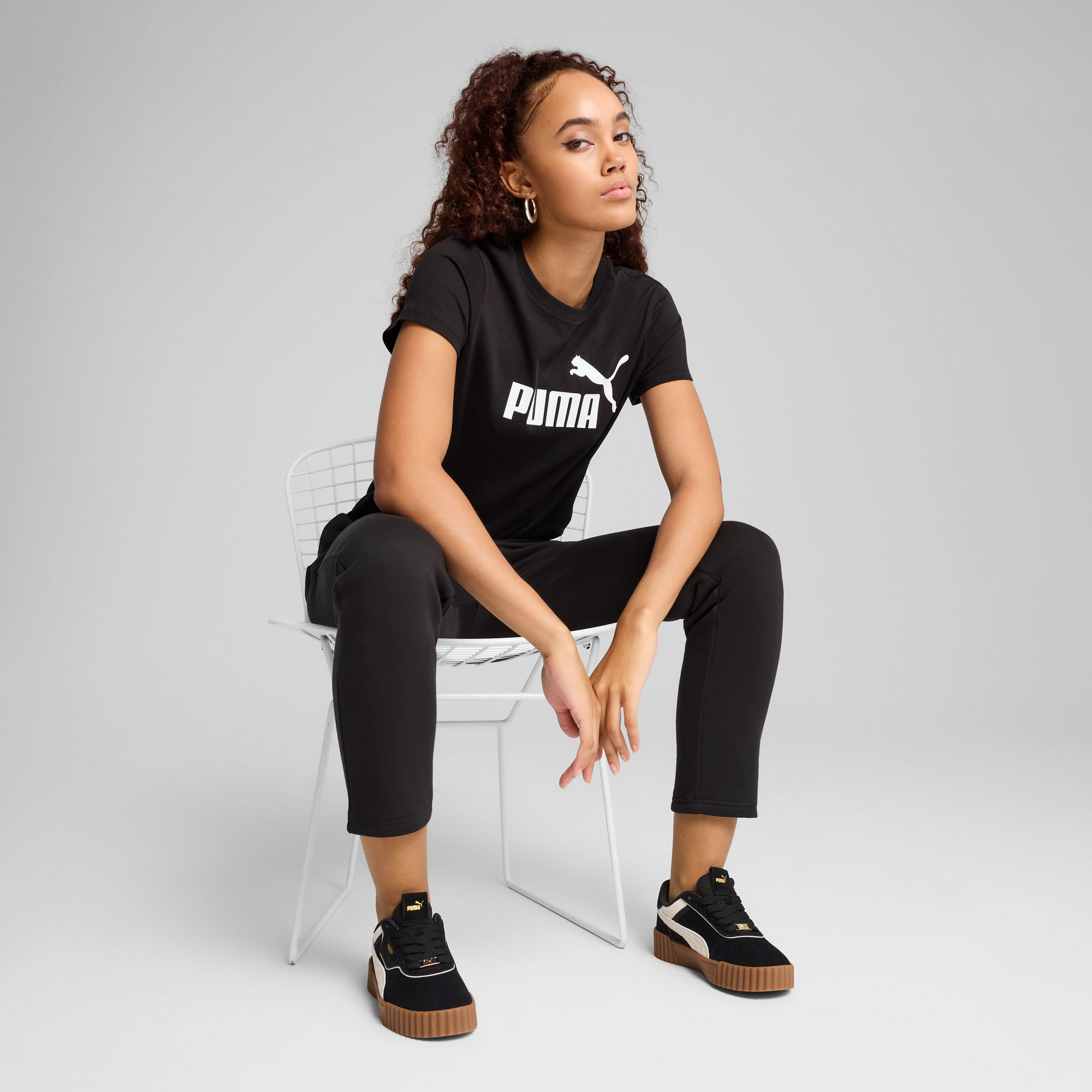 Puma Polera Essentials No. 1 Logo, NEGRO, hi-res