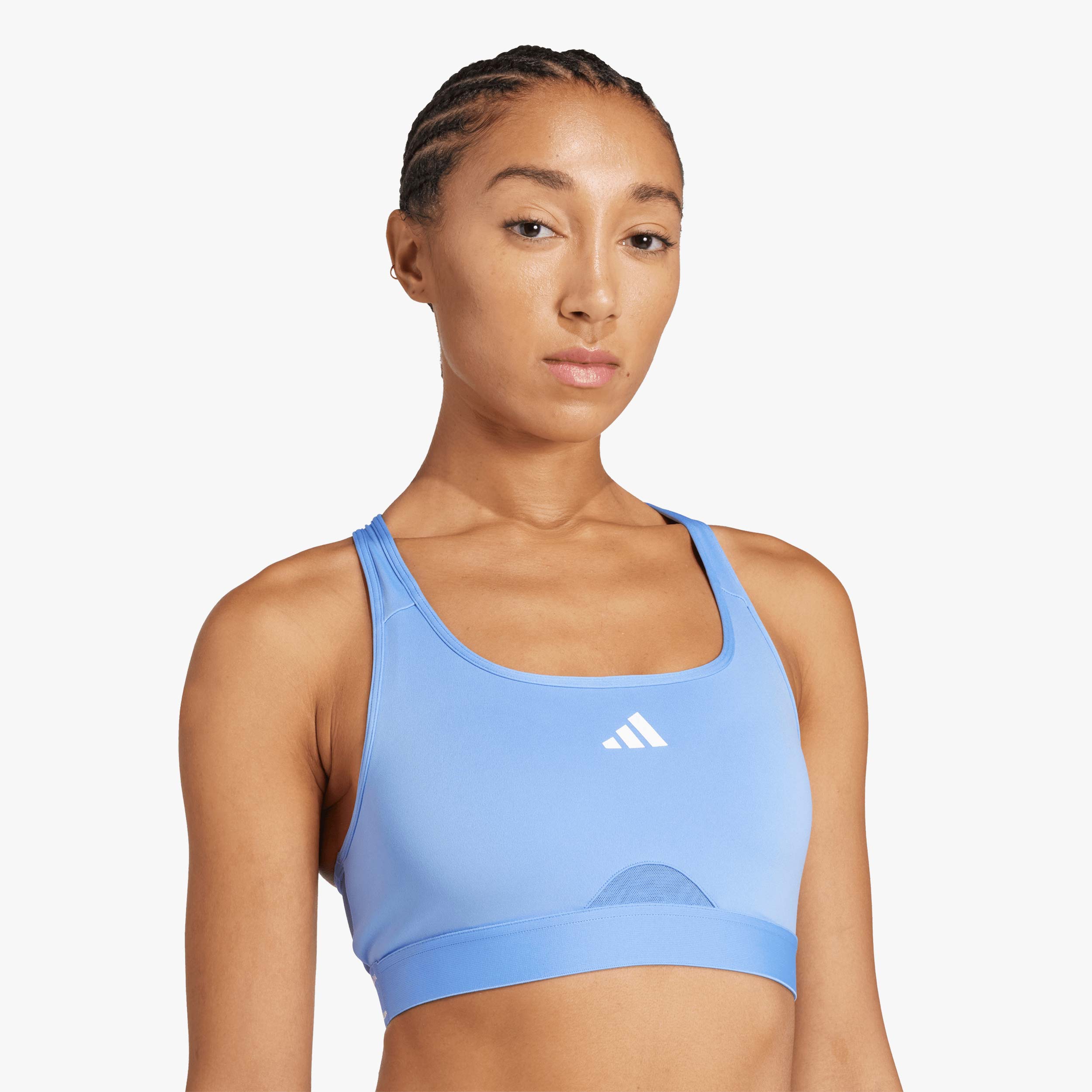 adidas Top Deportivo de Entrenamiento Powerreact, AZUL, hi-res