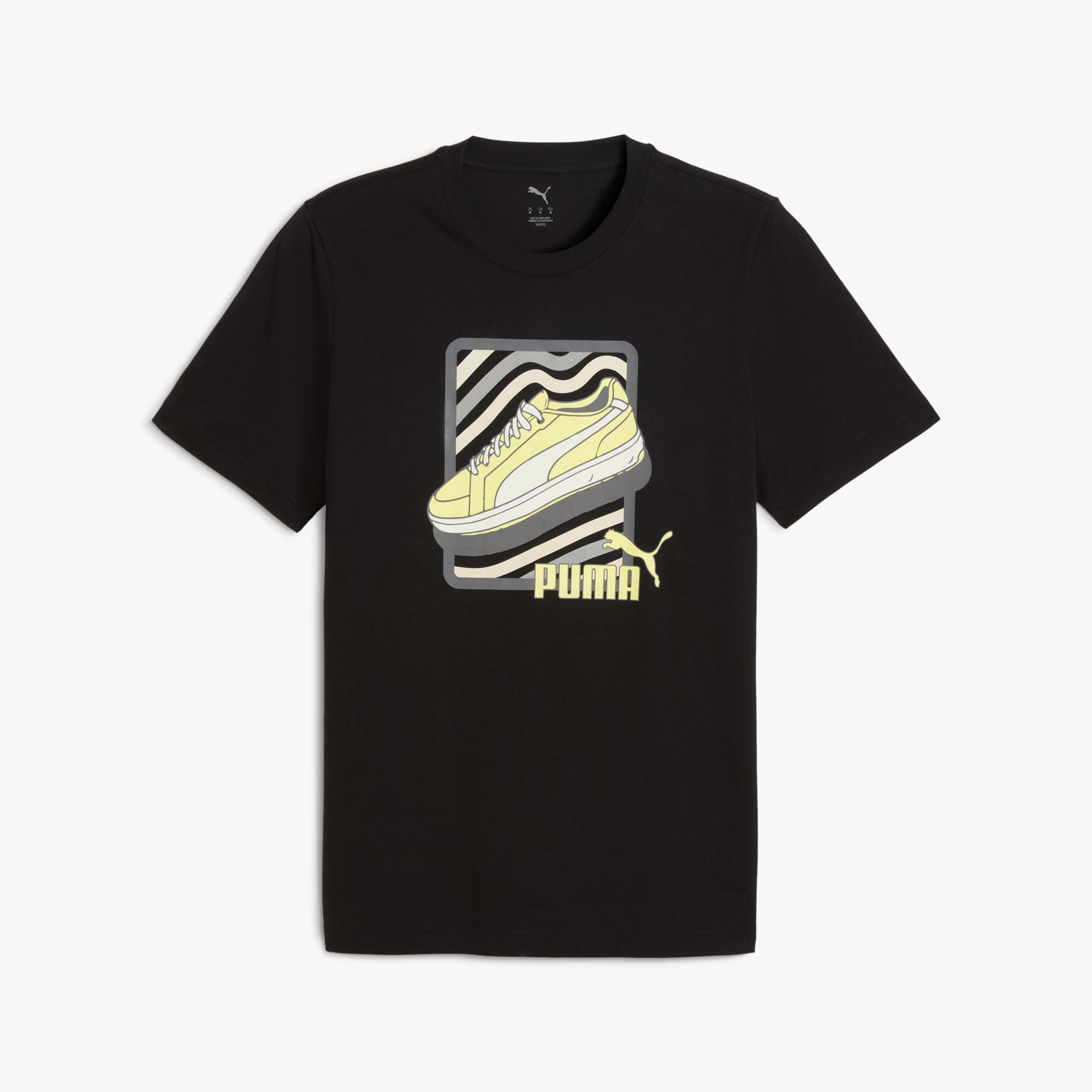 Puma Polera Estampada Sneaker, NEGRO, hi-res
