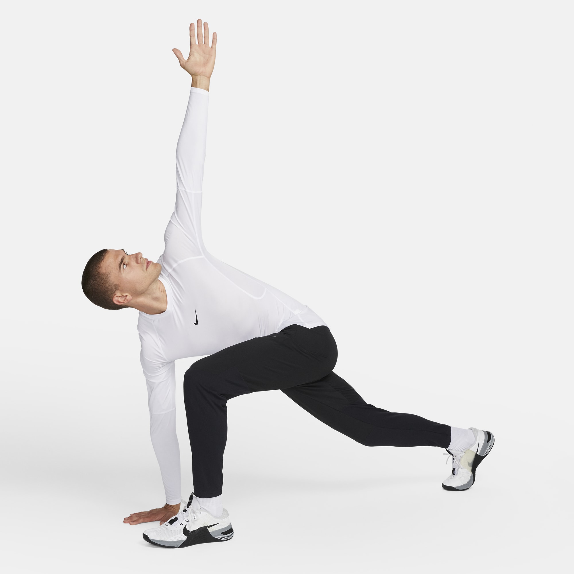 Nike Polera Pro, BLANCO, hi-res