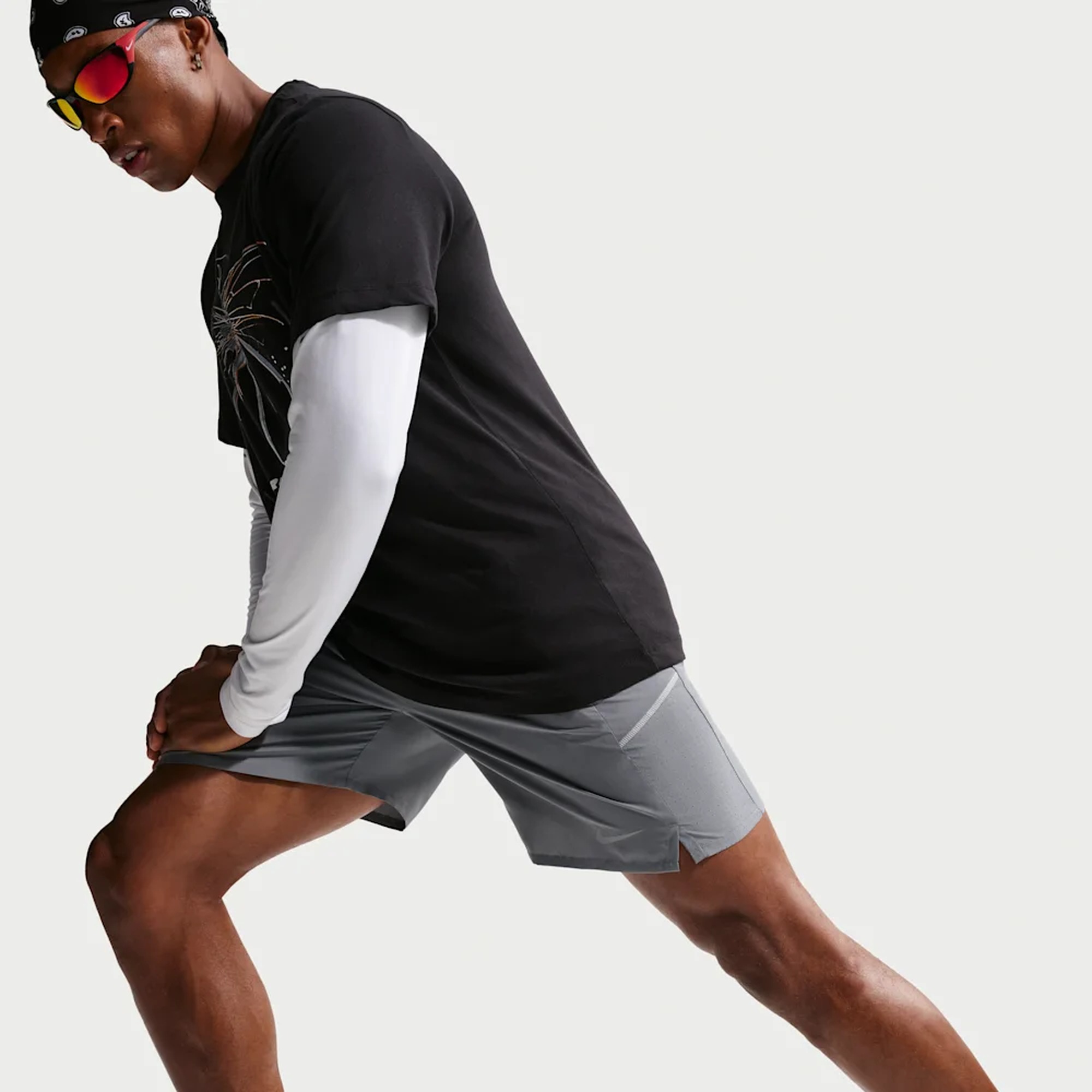 Nike Shorts Dri-FIT Miler 7, NEGRO, hi-res