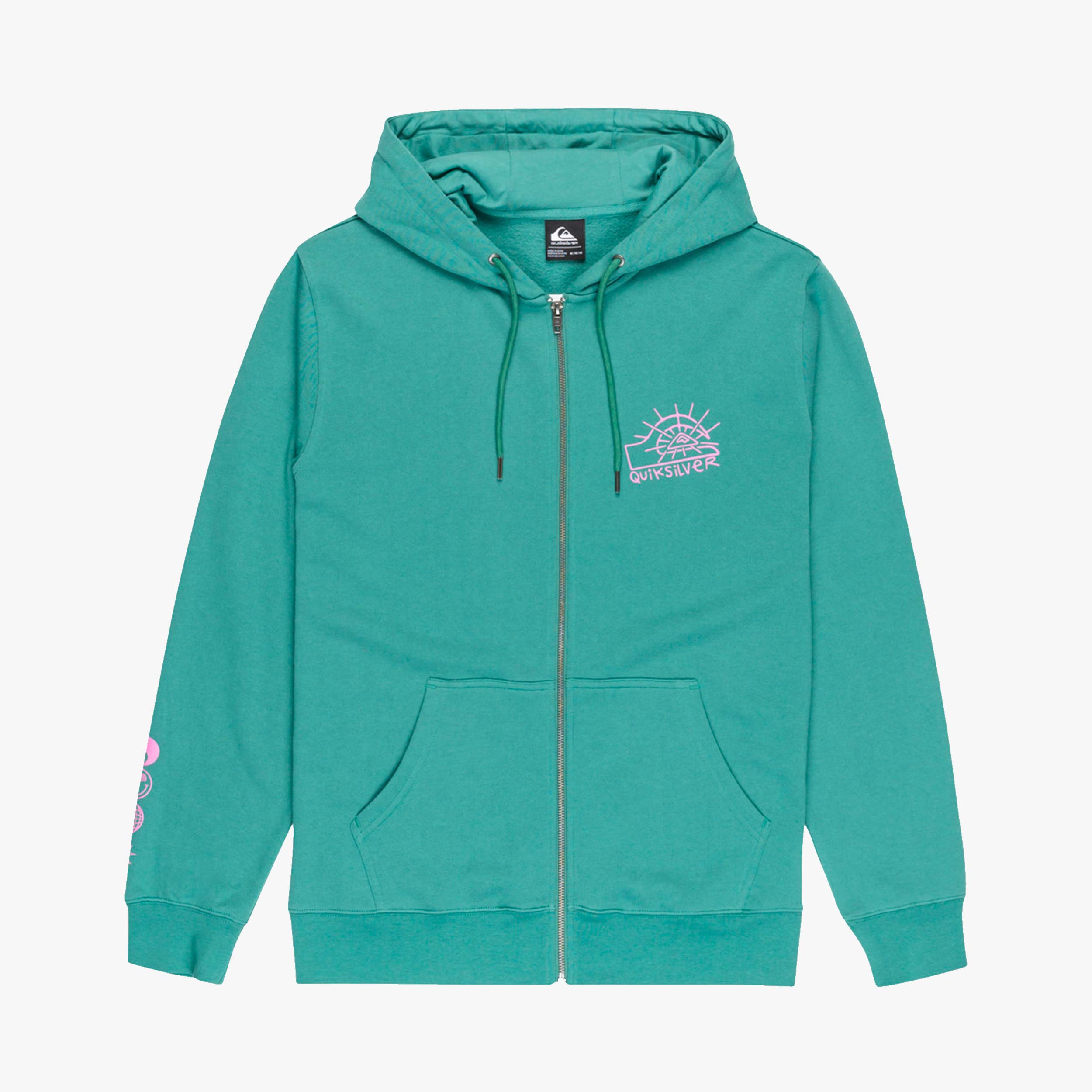 Quiksilver Poler&oacute;n GraphicZip , VERDE, hi-res