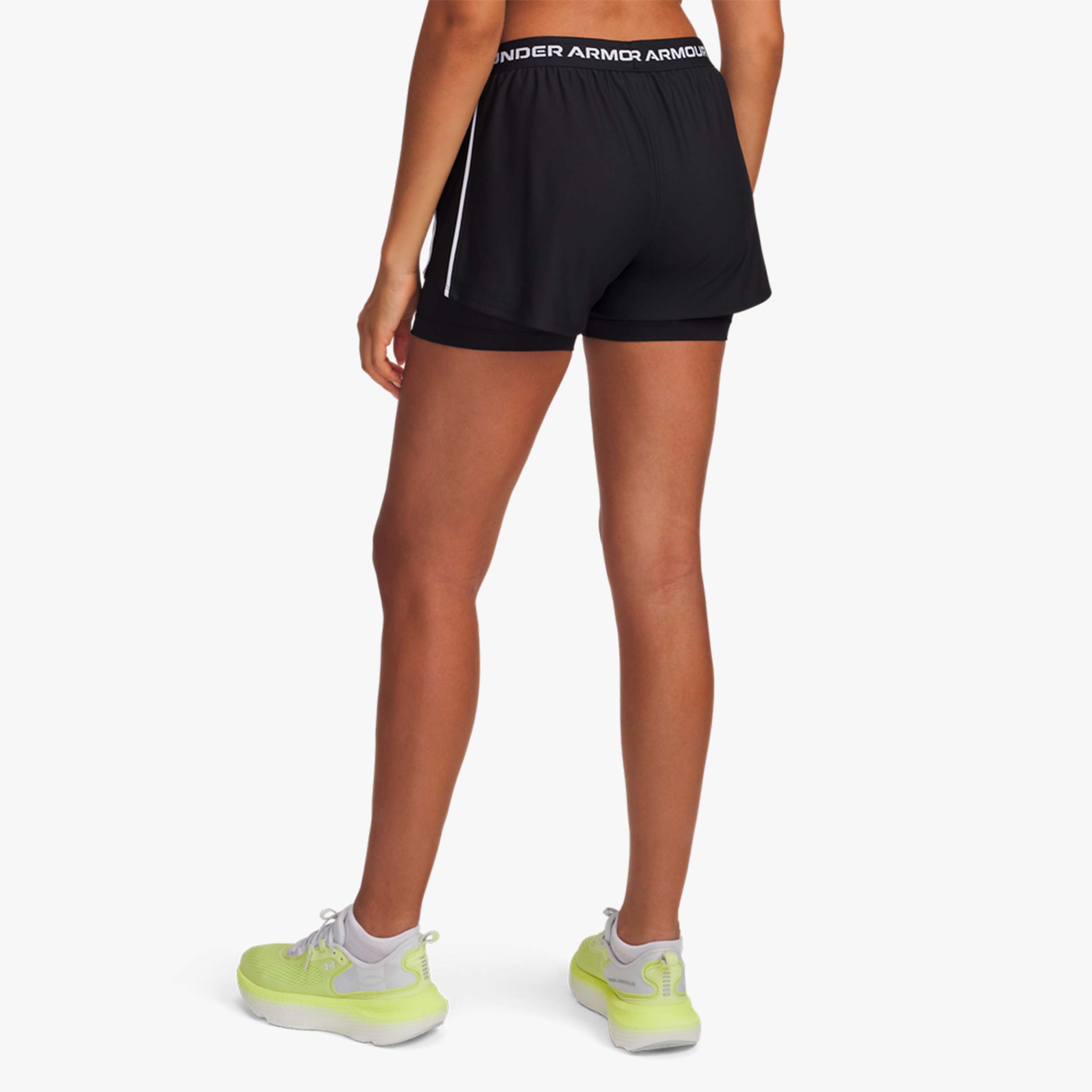 Under Armour Shorts Tech Play Up 2-in-1, NEGRO, hi-res
