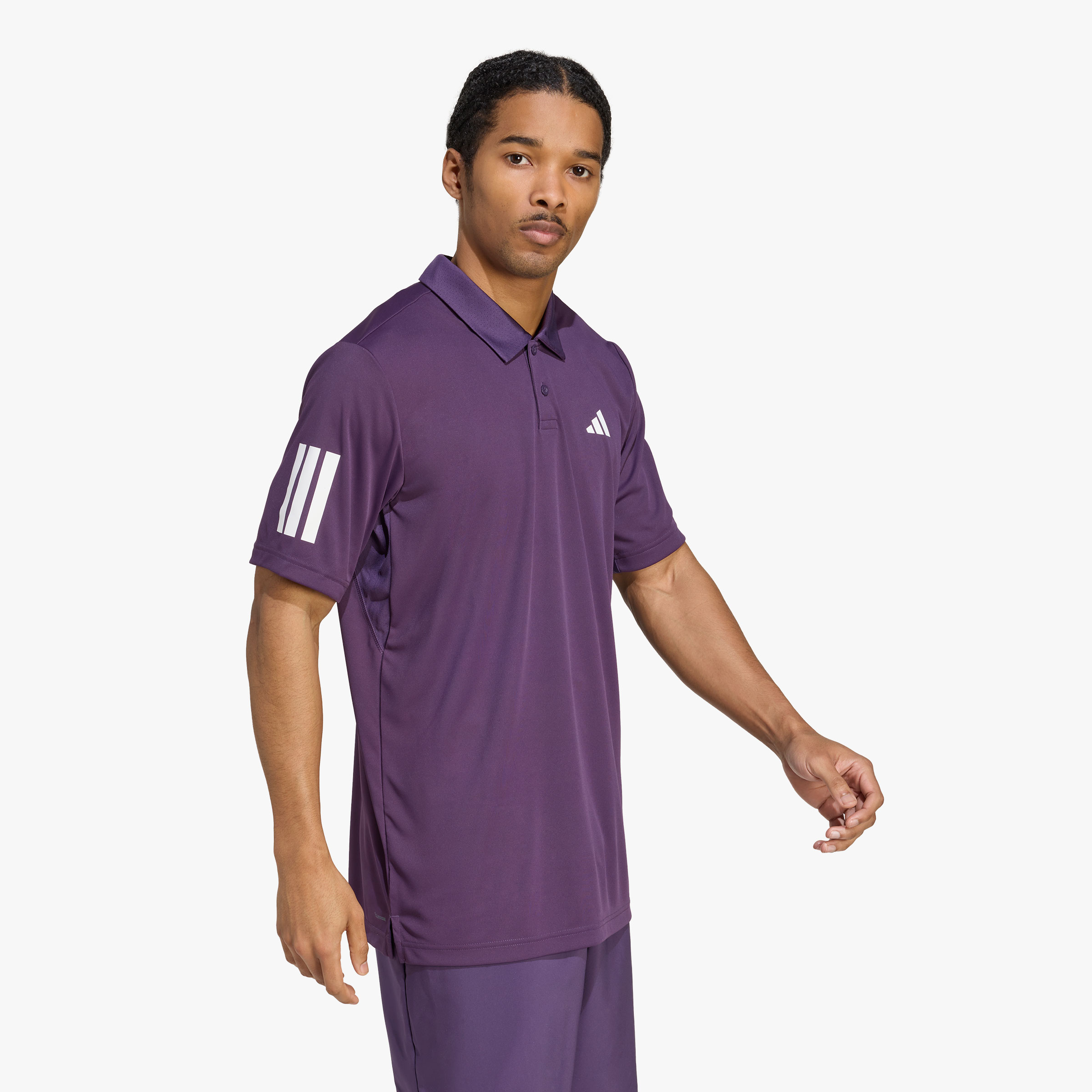 adidas Polera Cuello Camisa Club de Tenis 3 Tiras Climacol, SURTIDO, hi-res