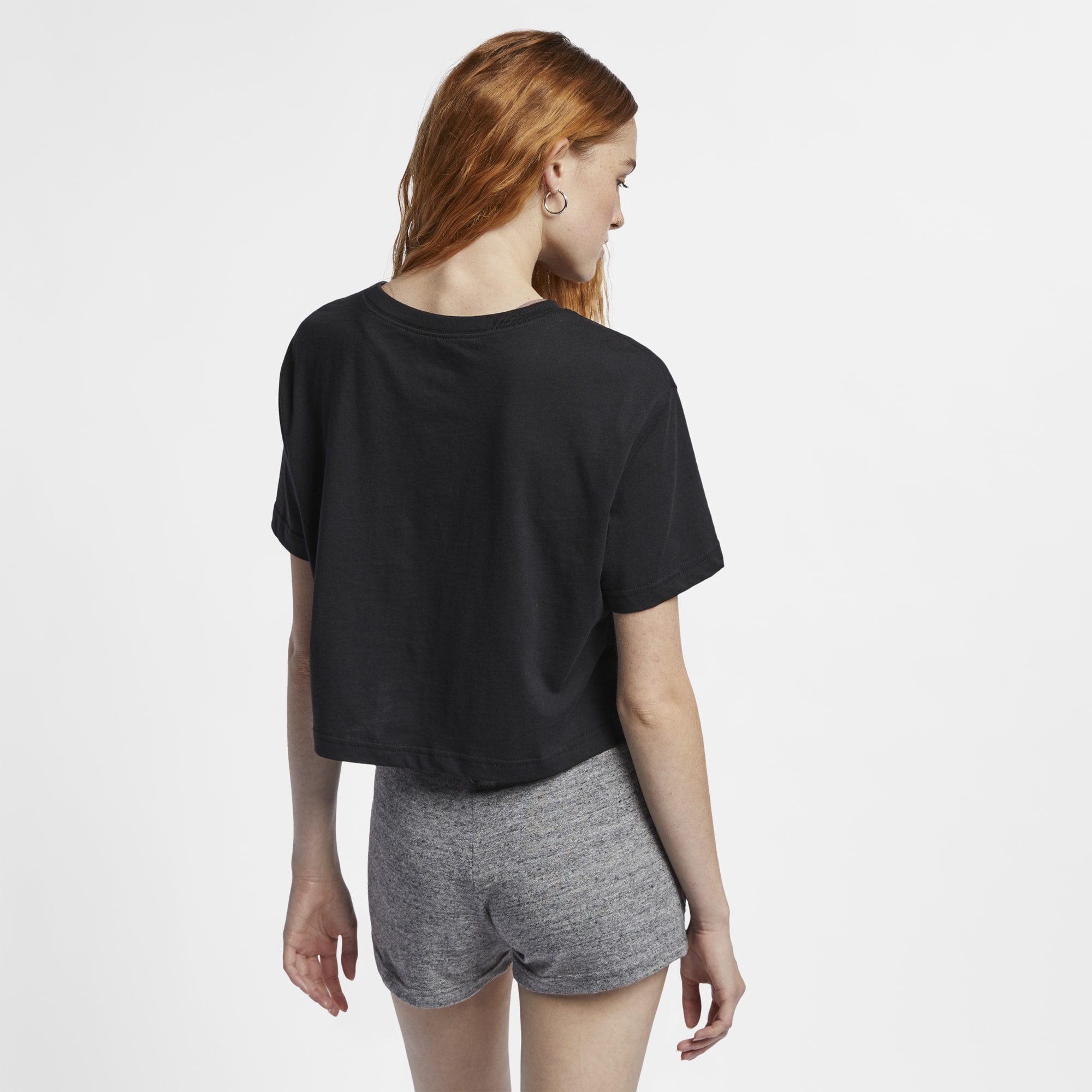 Nike Polera Cropped  Sportswear Essential, NEGRO, hi-res