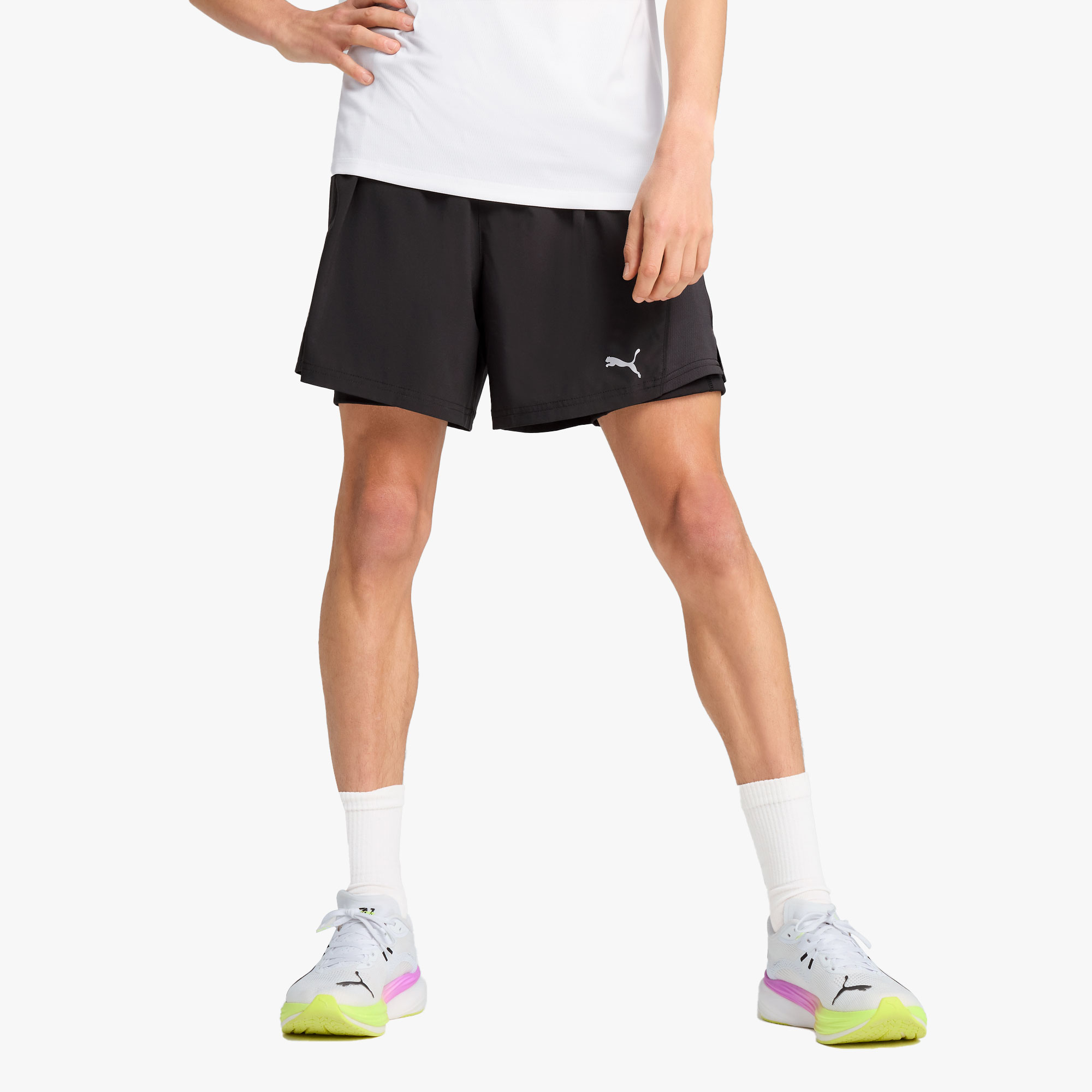 Puma Shorts de Running 2 en 1 VELOCITY, NEGRO, hi-res