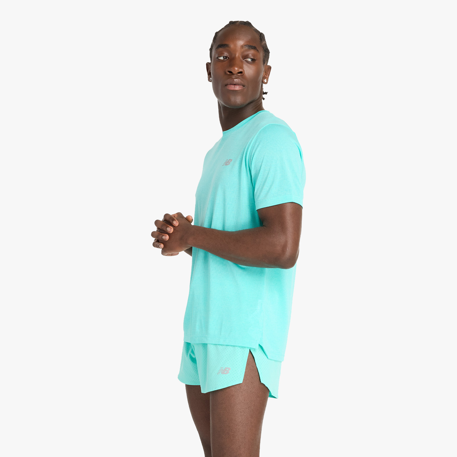 New Balance Polera Athletics, AZUL, hi-res