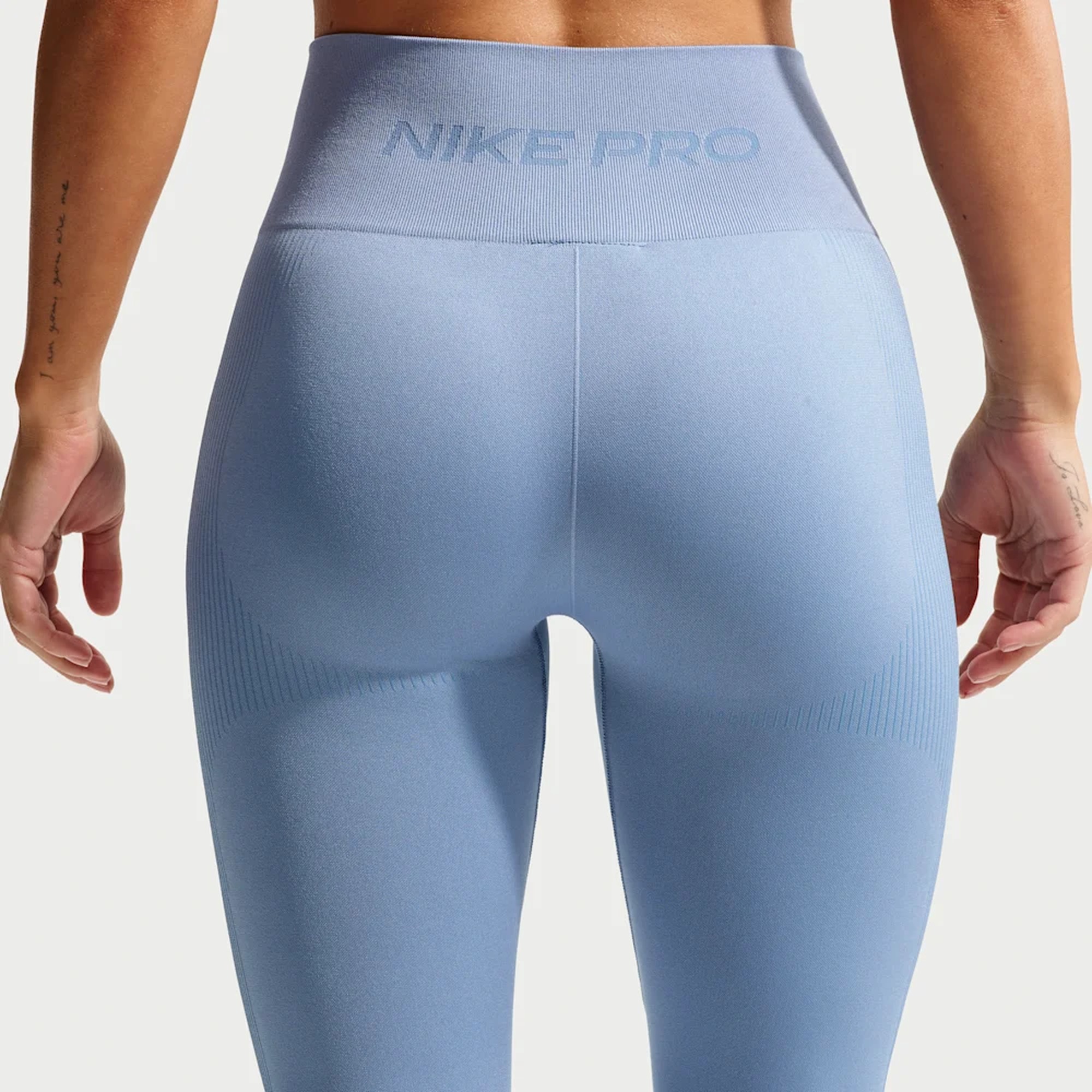 Nike Calzas Pro Seamless, AZUL, hi-res
