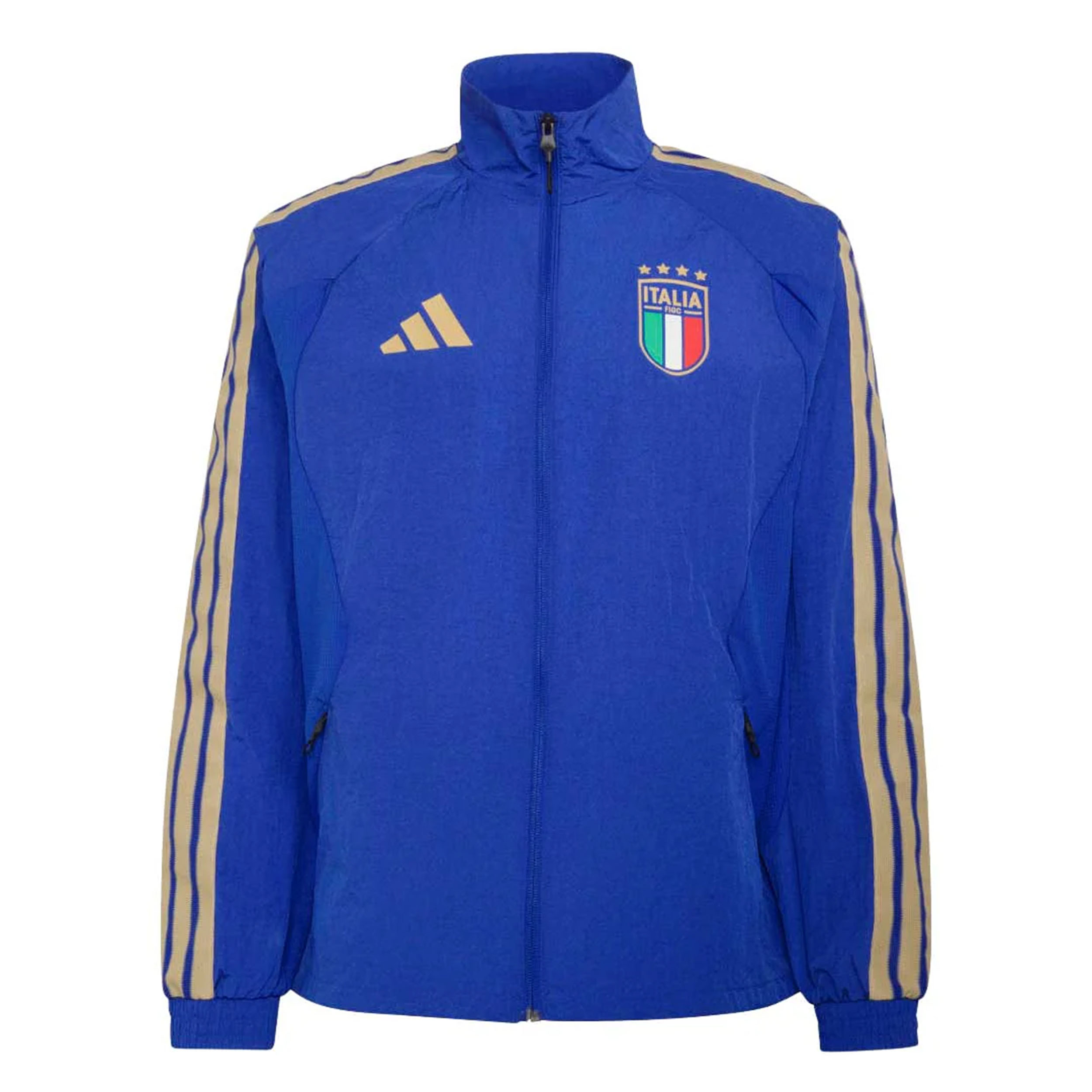 adidas Chaqueta Local Italia 2026 Himno, AZUL, hi-res