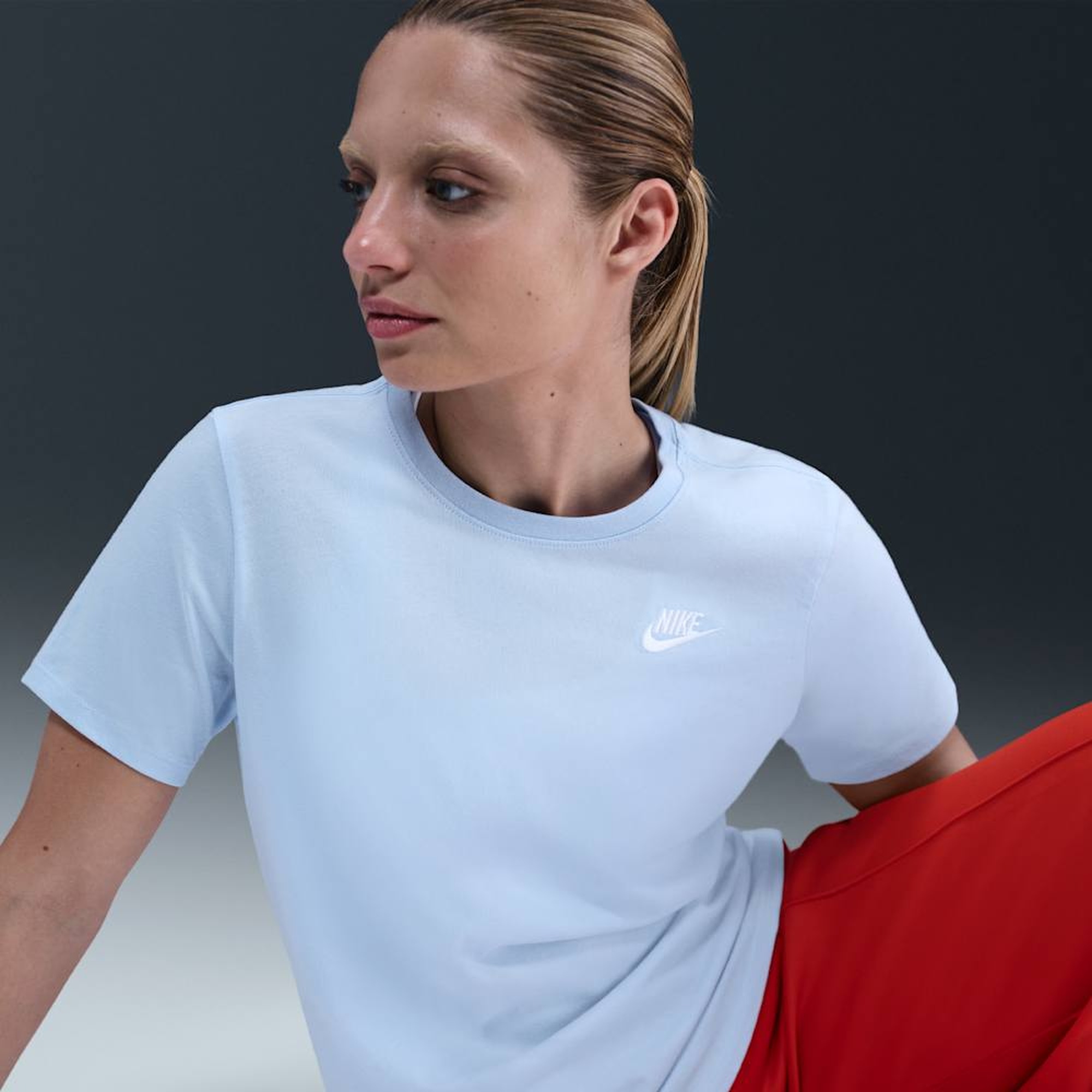 Nike Polera Sportswear Club Essentials, AZUL, hi-res