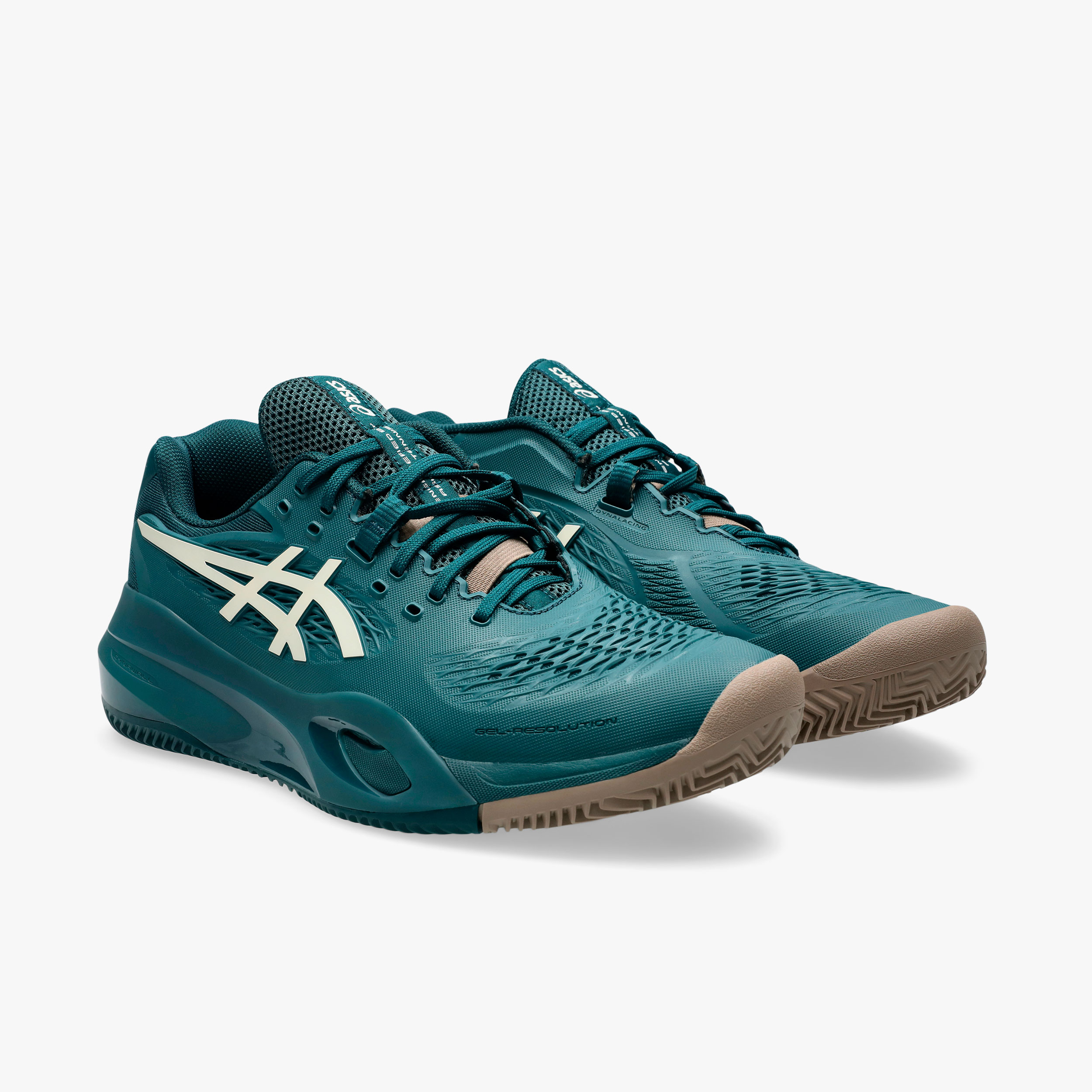 Asics Zapatillas Gel-Resolution X Clay, VERDE, hi-res
