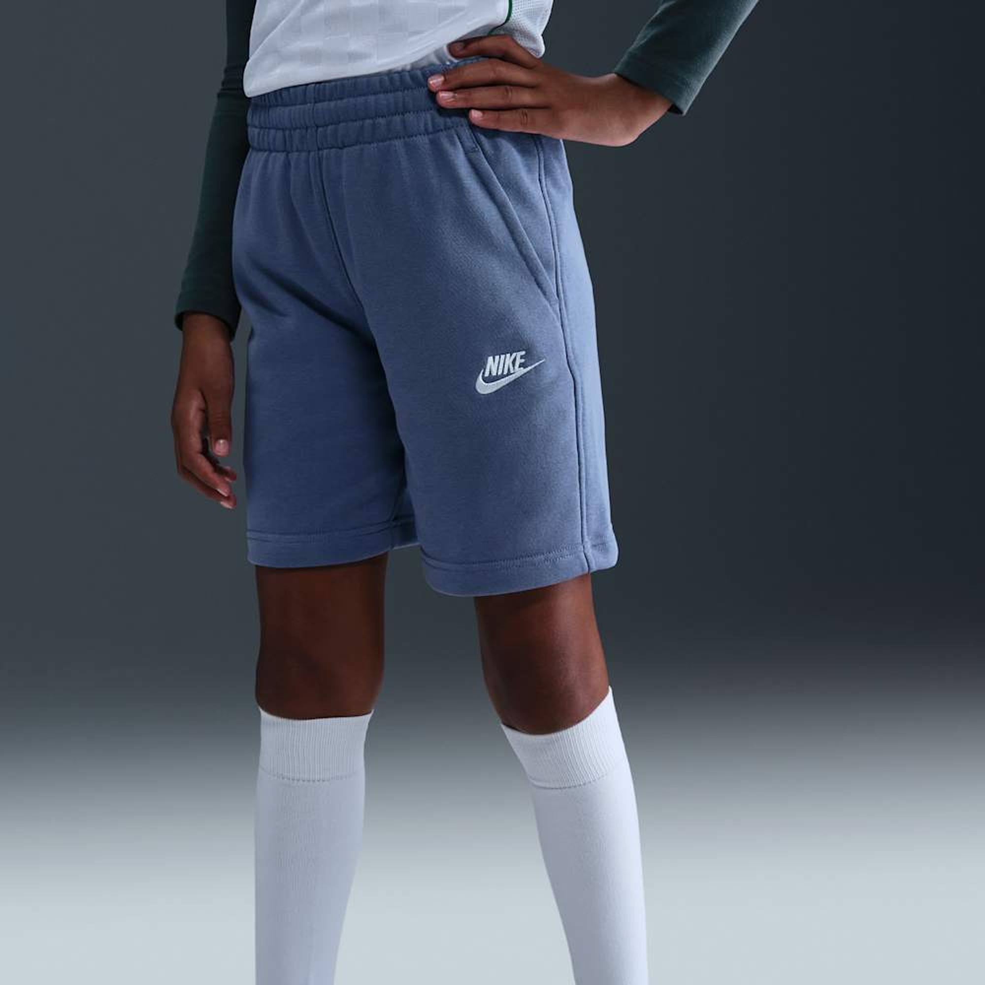 Nike Shorts Sportswear Club Fleece, AZUL, hi-res