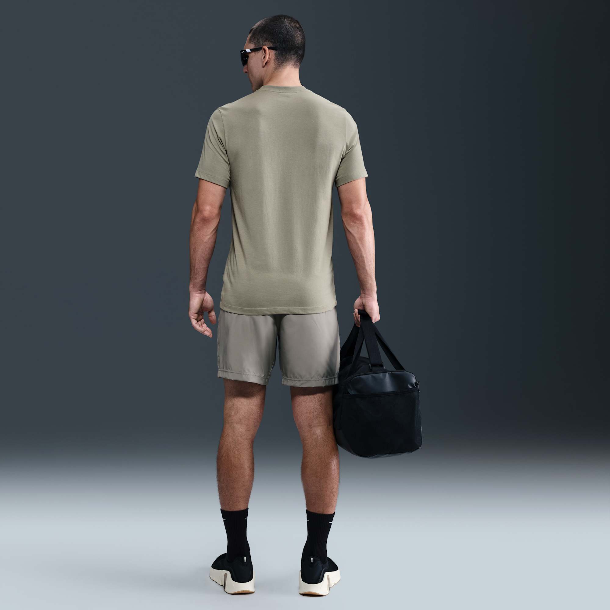 Nike Polera de Fitness, VERDE, hi-res