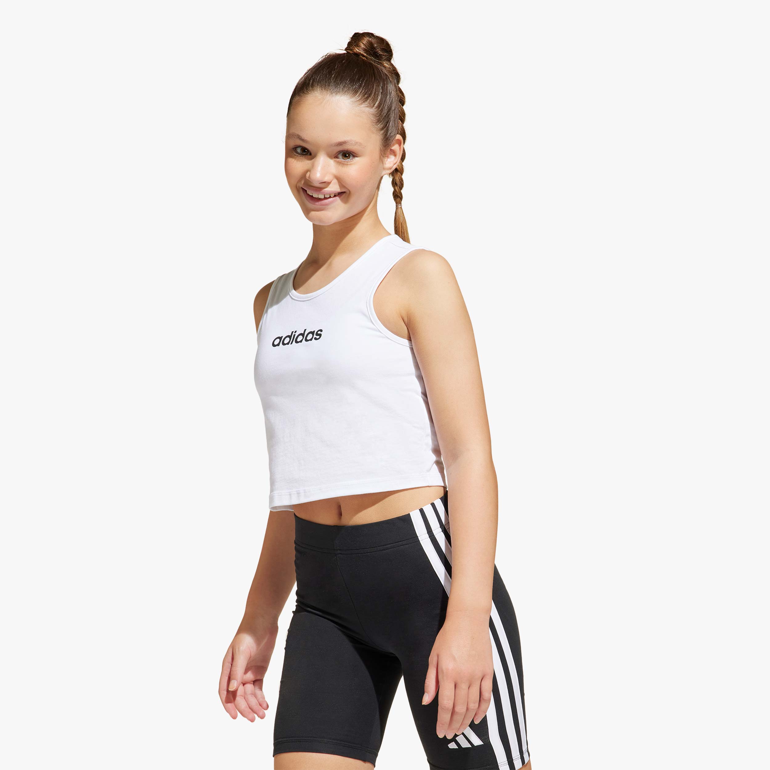 adidas Polera Essentials Adolescentes, BLANCO, hi-res