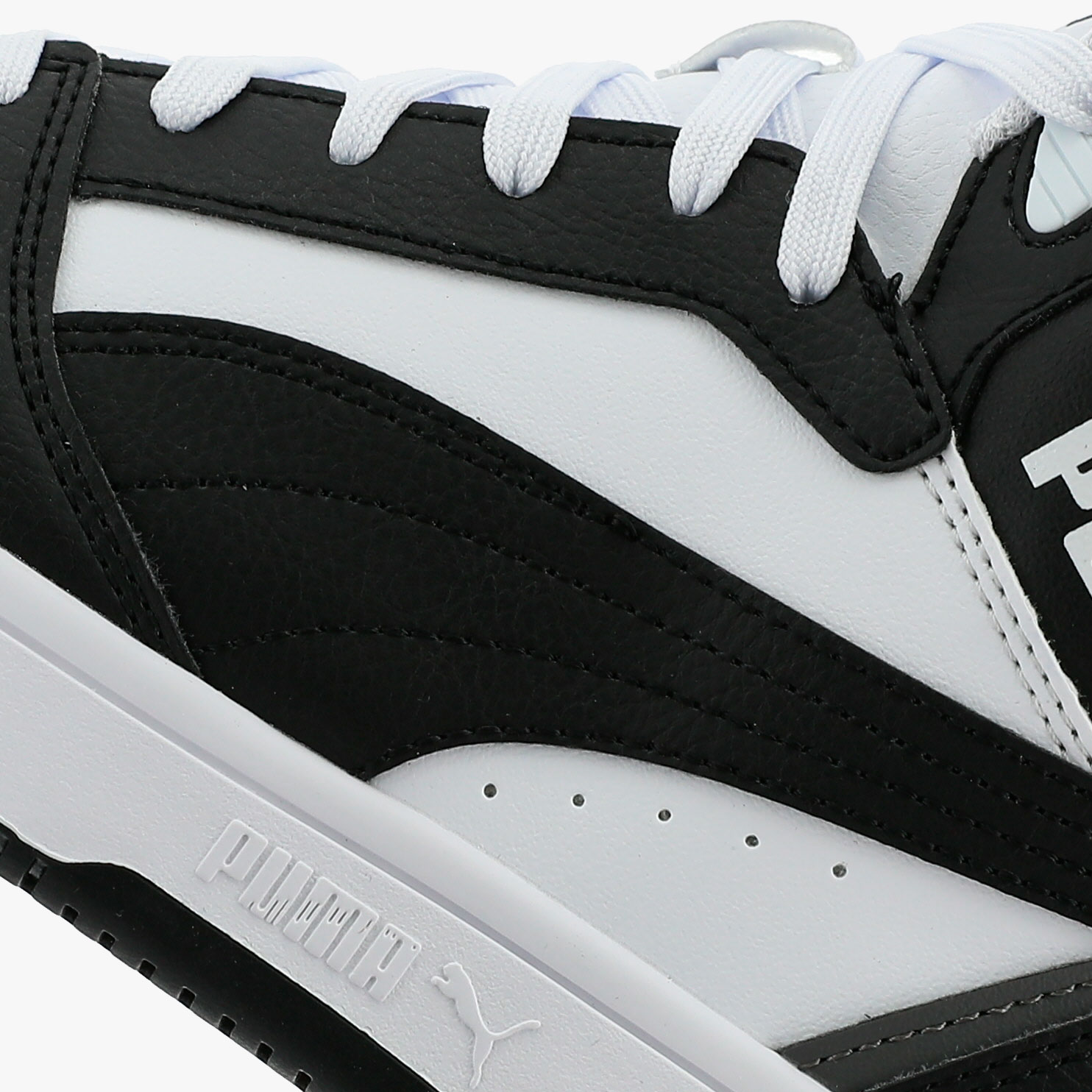 Puma Zapatillas Rebound V6 Mid JR, NEGRO, hi-res