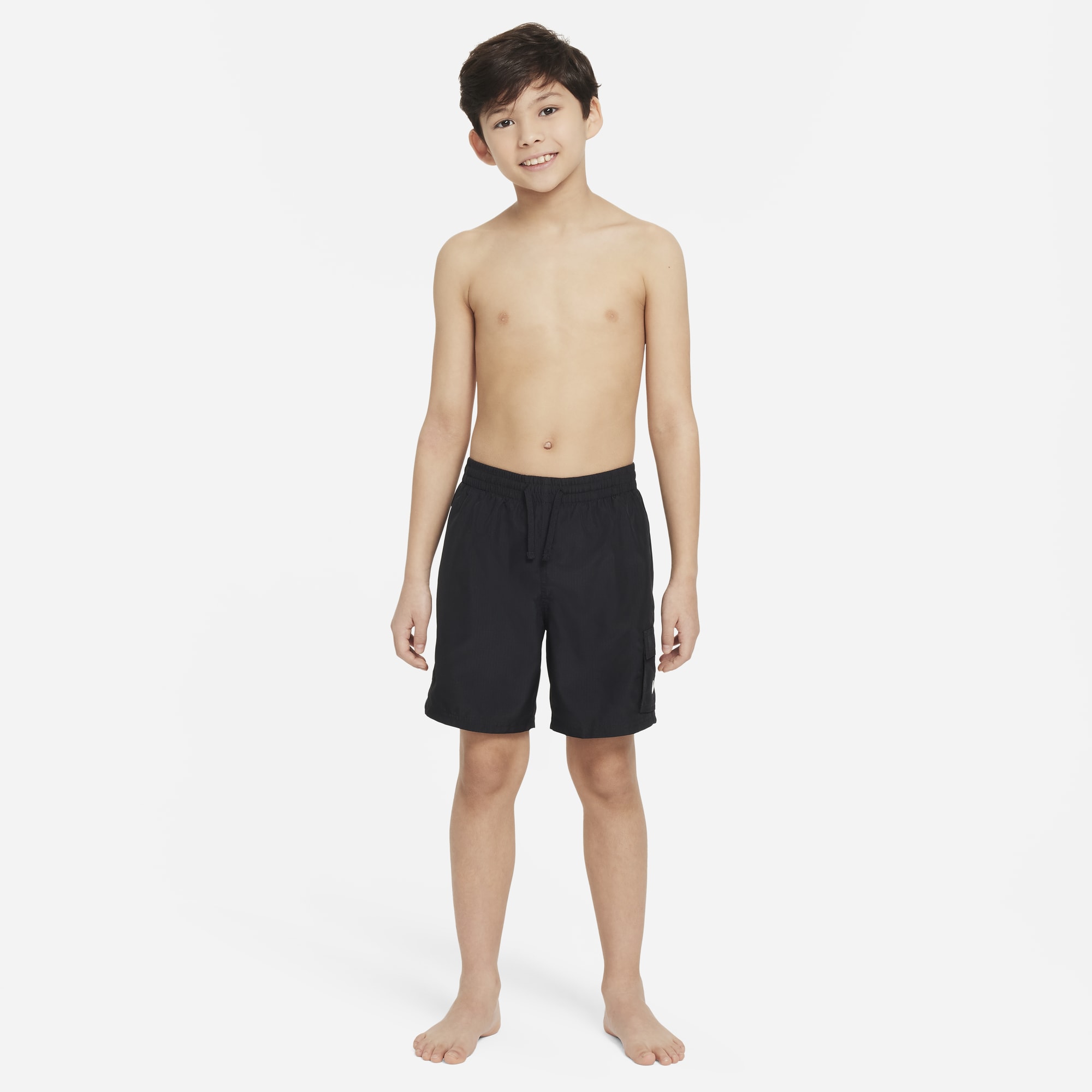 Nike Shorts Swim Voyage, NEGRO, hi-res
