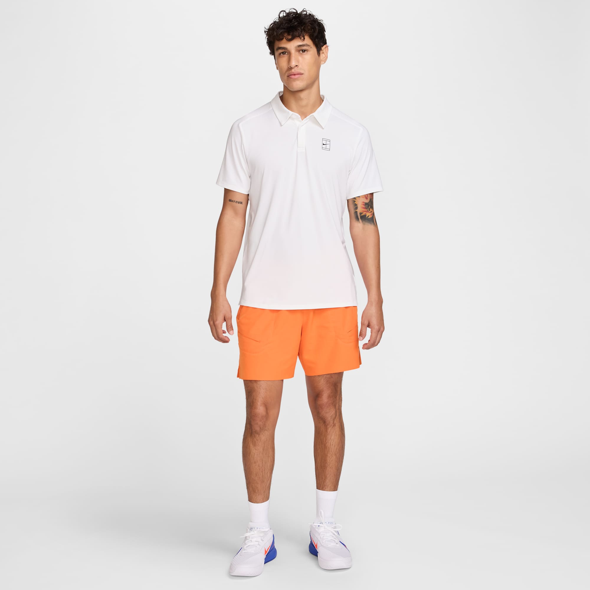 Nike PoleraCourt Polera Dri-FIT Advantage, BLANCO, hi-res
