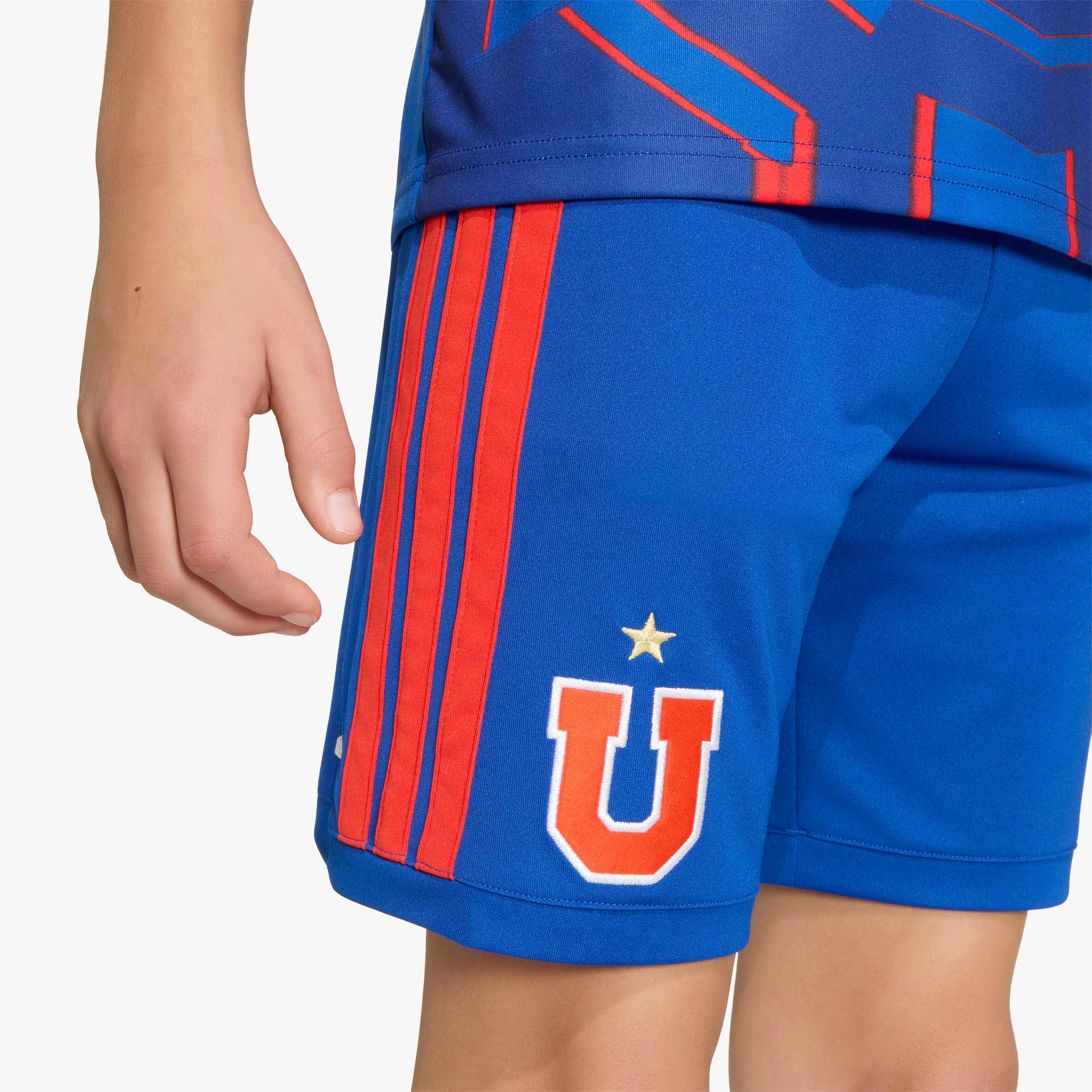 adidas Shorts Universidad de Chile Local 26 Ni&ntilde;o, AZUL, hi-res