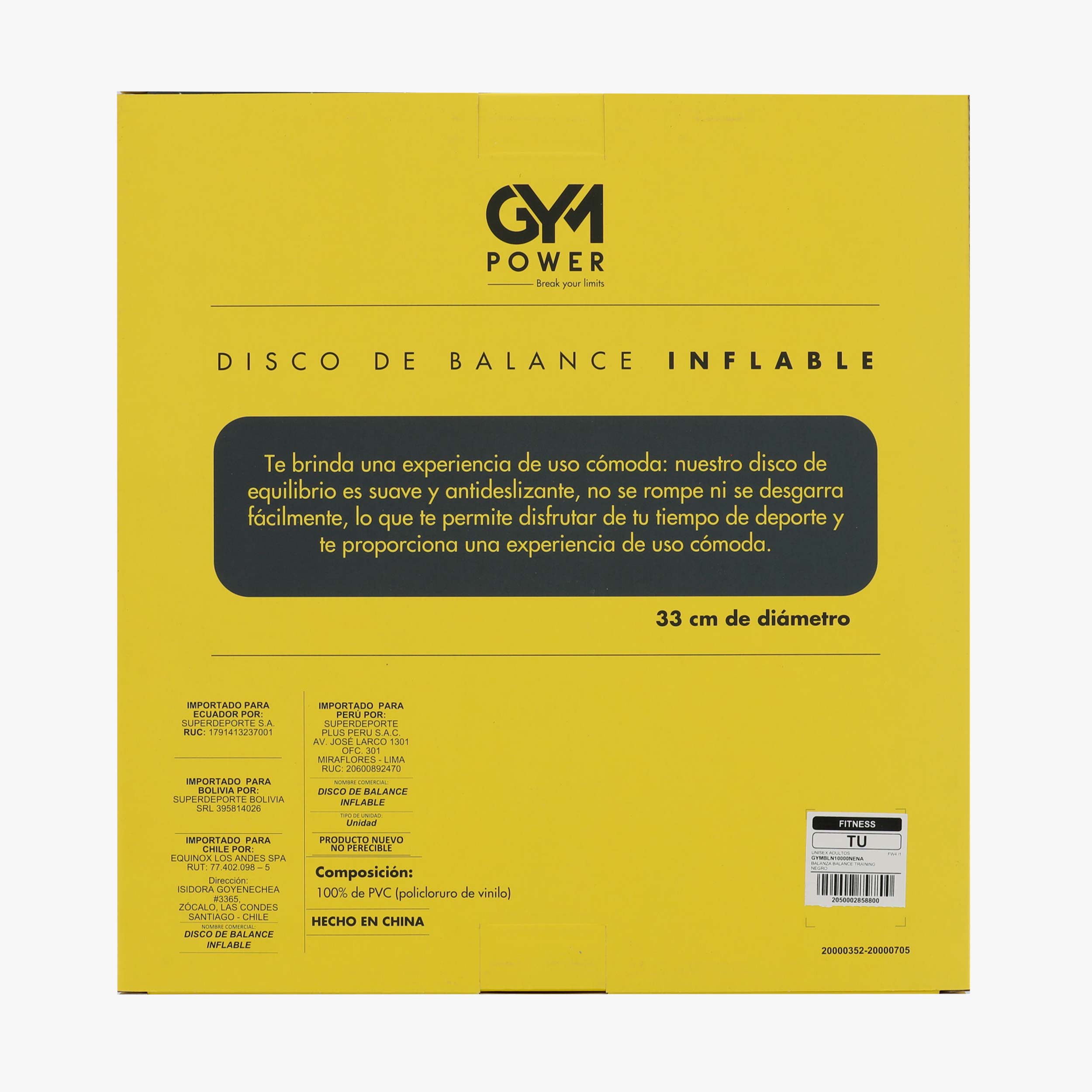Gym Power Balance Training, NEGRO, hi-res