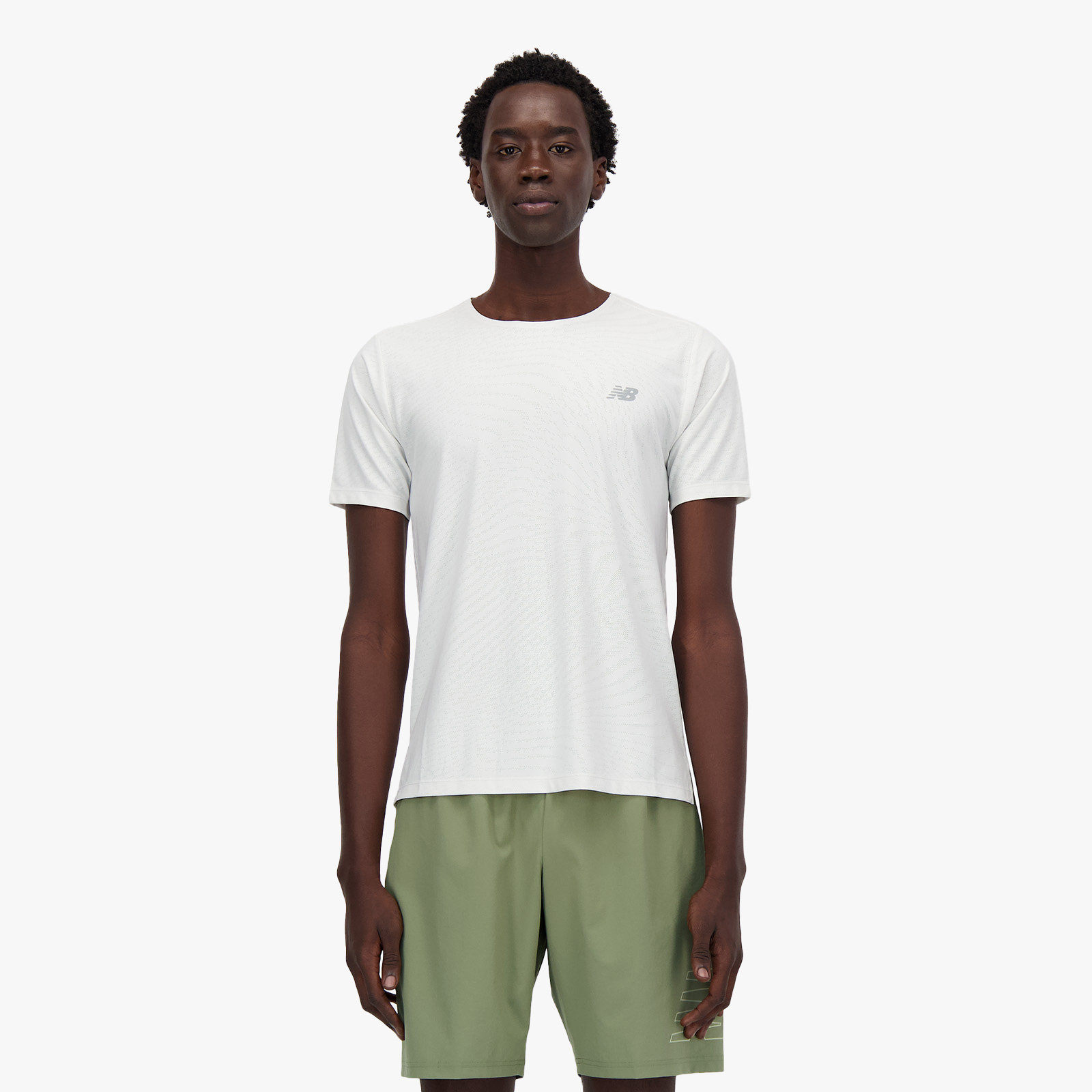 New Balance Polera Athletics Jacquard, GRIS, hi-res