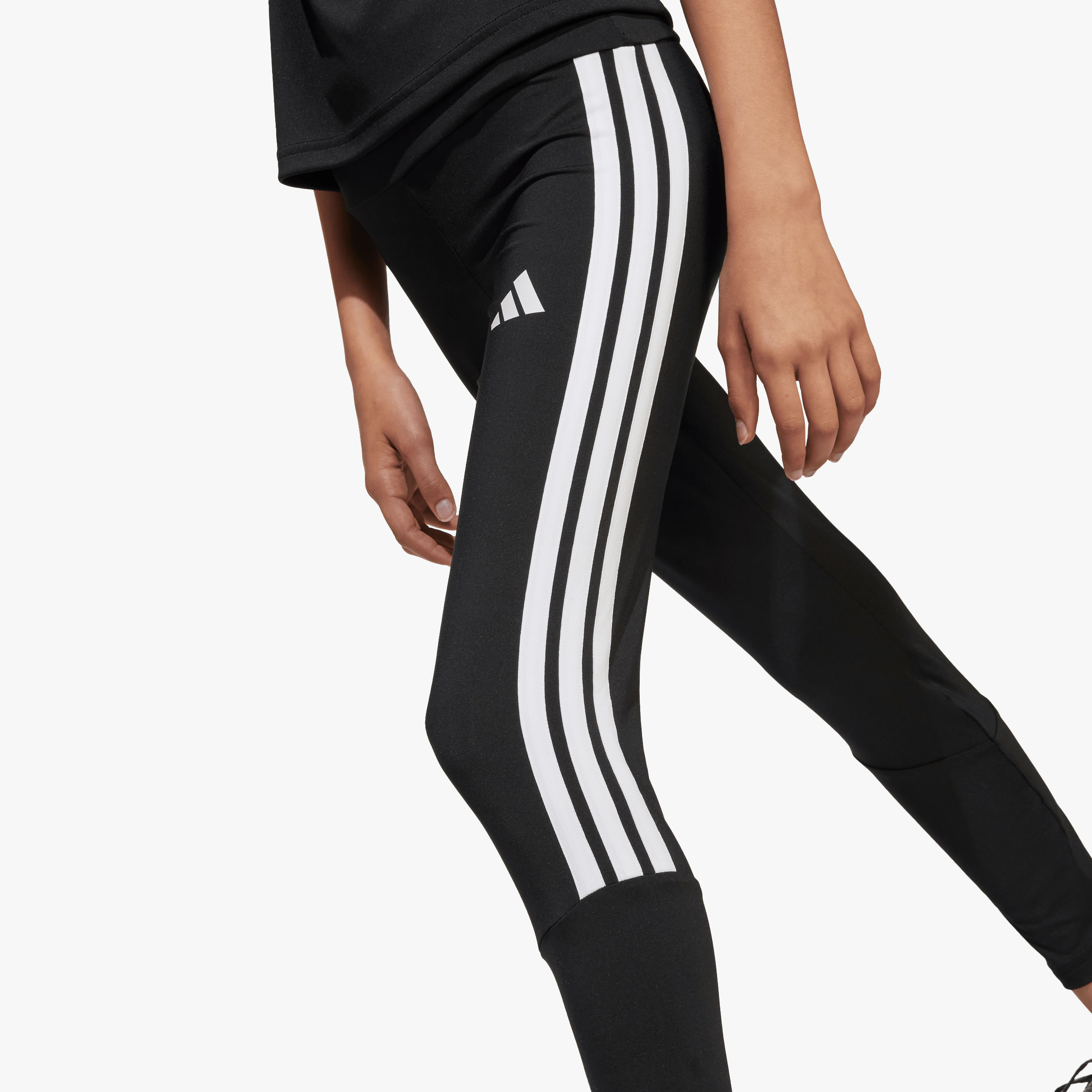 adidas Calzas Train Essentials 3 Tiras Ni&ntilde;as, NEGRO, hi-res