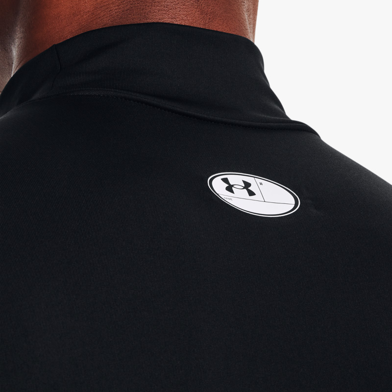 Under Armour Polera ColdGear Compression, NEGRO, hi-res