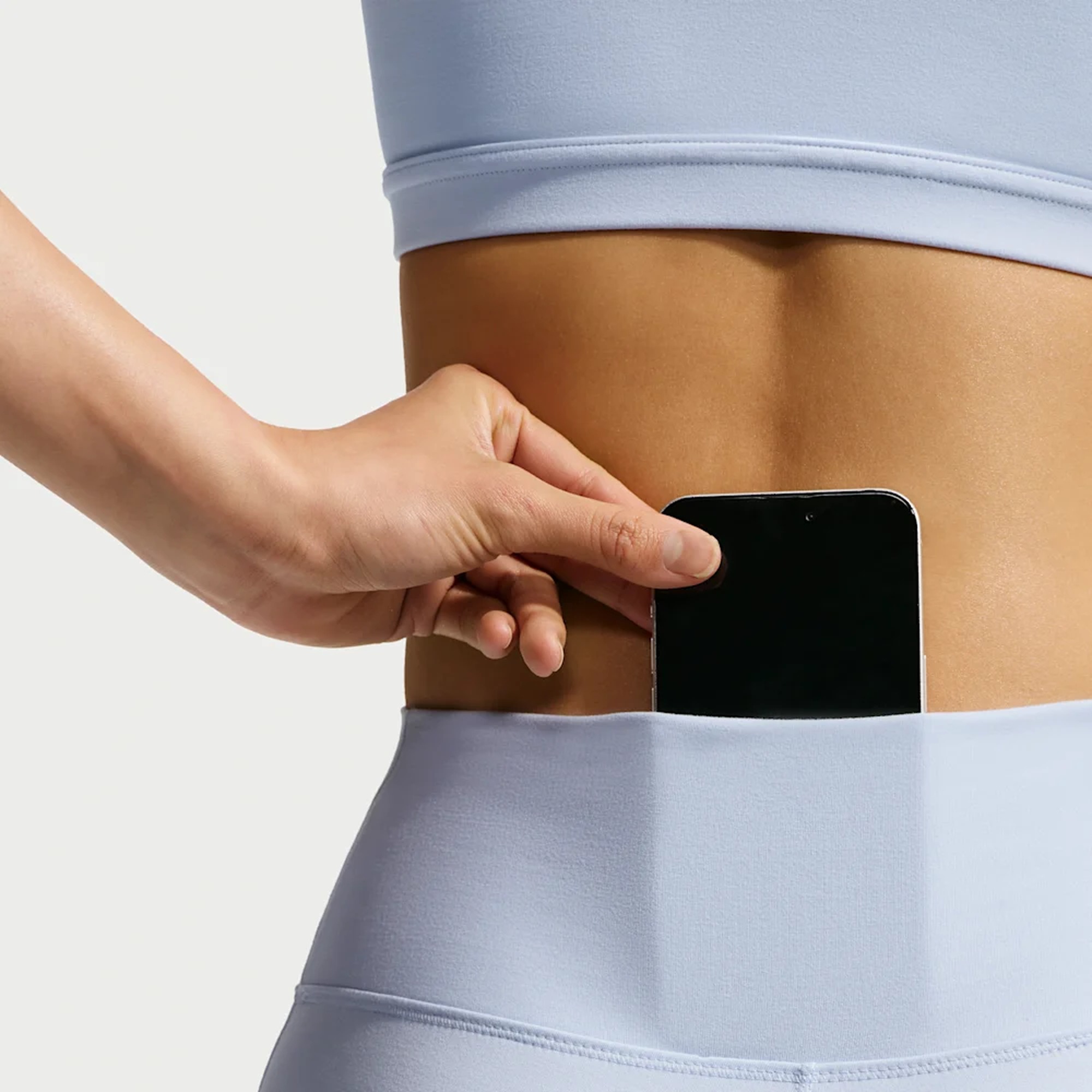 Nike One Seamless Front, AZUL, hi-res