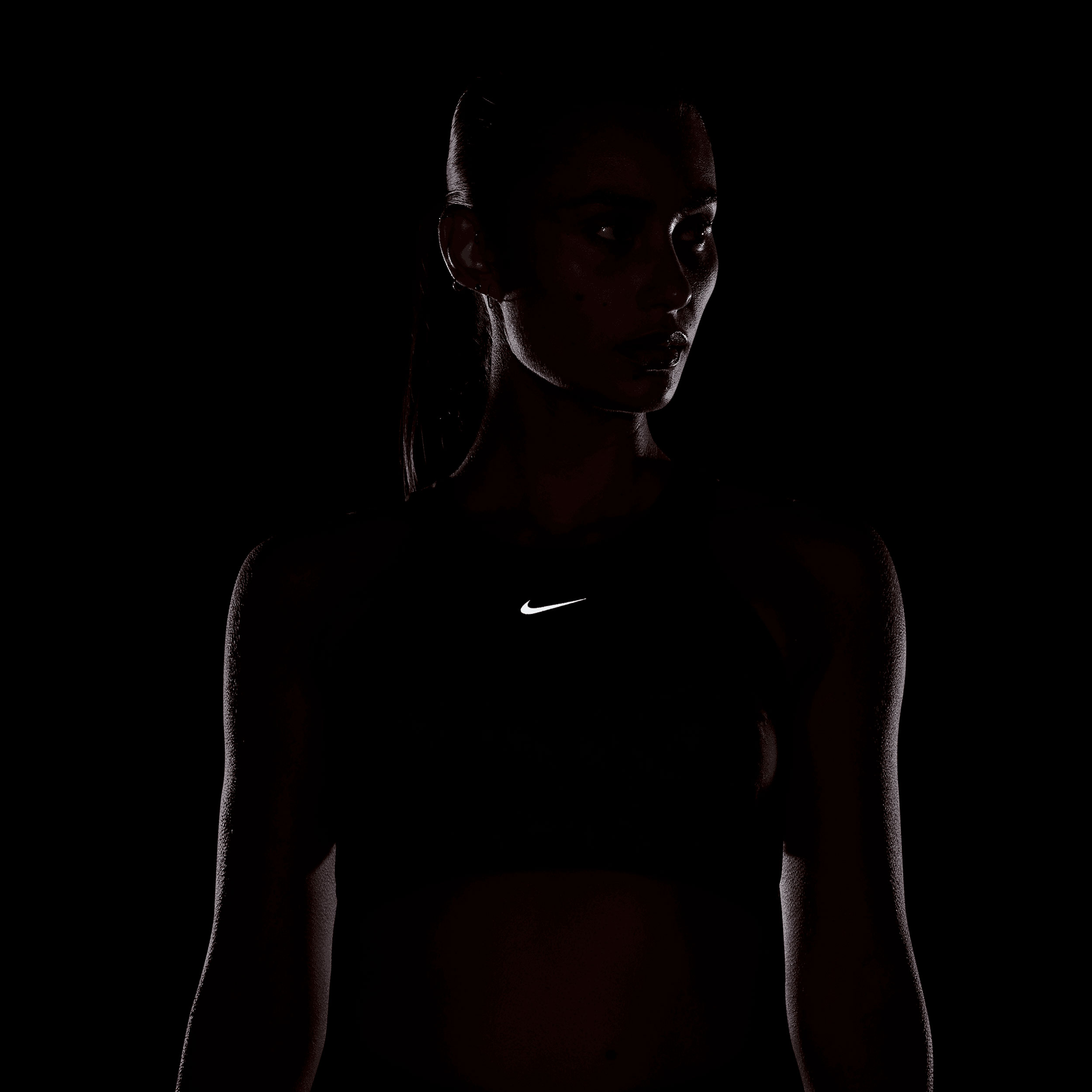 Nike One Strappy Back, NEGRO, hi-res