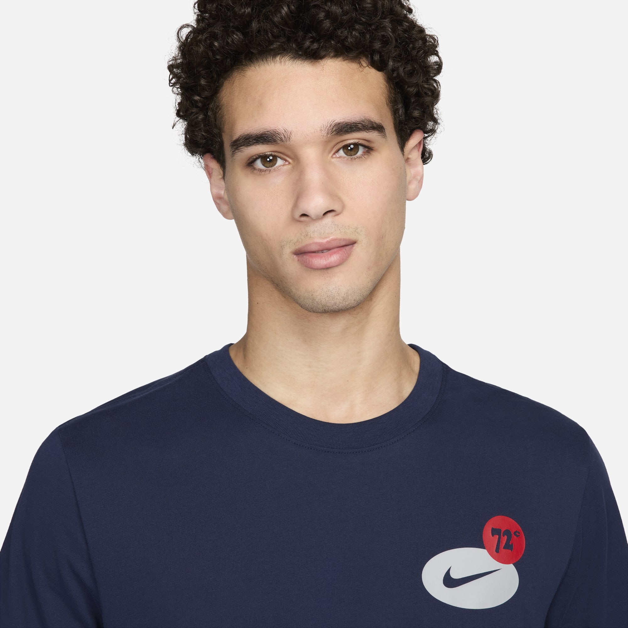 Nike Polera Deportiva Dri-FIT, AZUL, hi-res