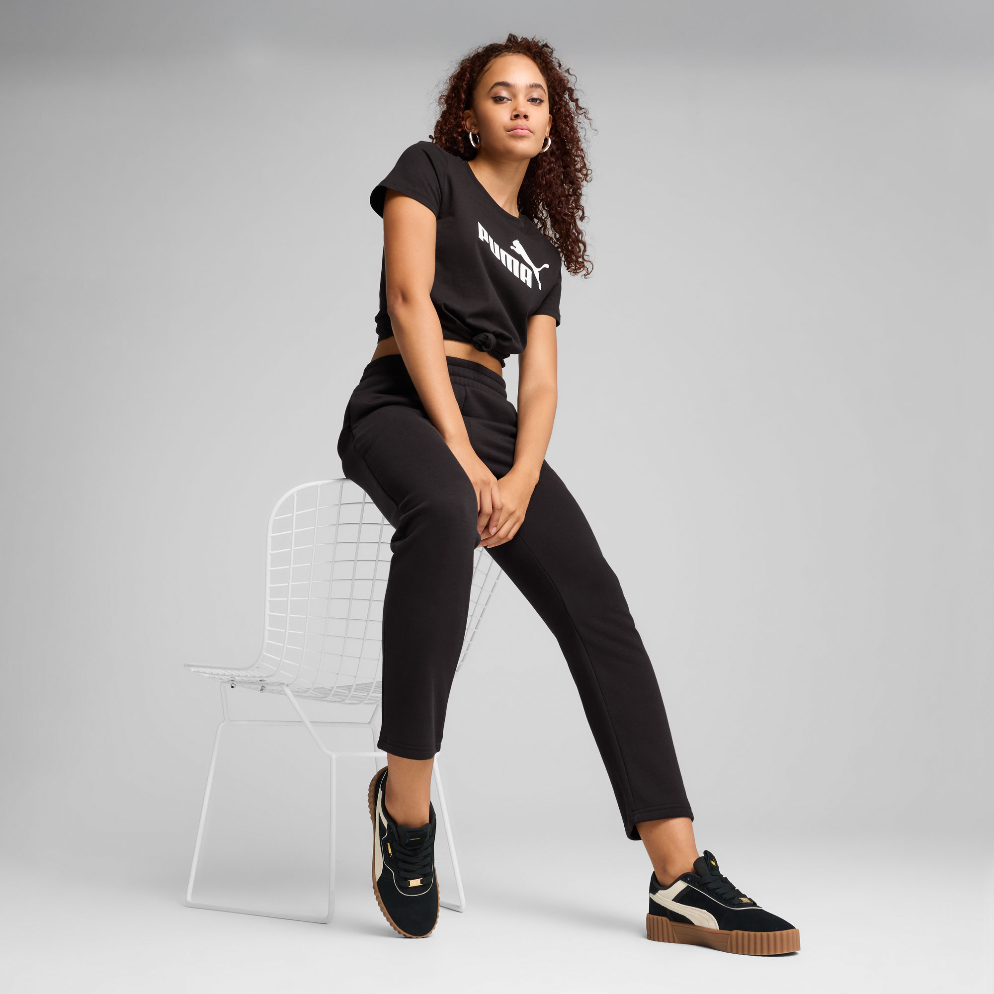 Puma Pantalón Essentials Small No. 1 Logo, NEGRO, hi-res
