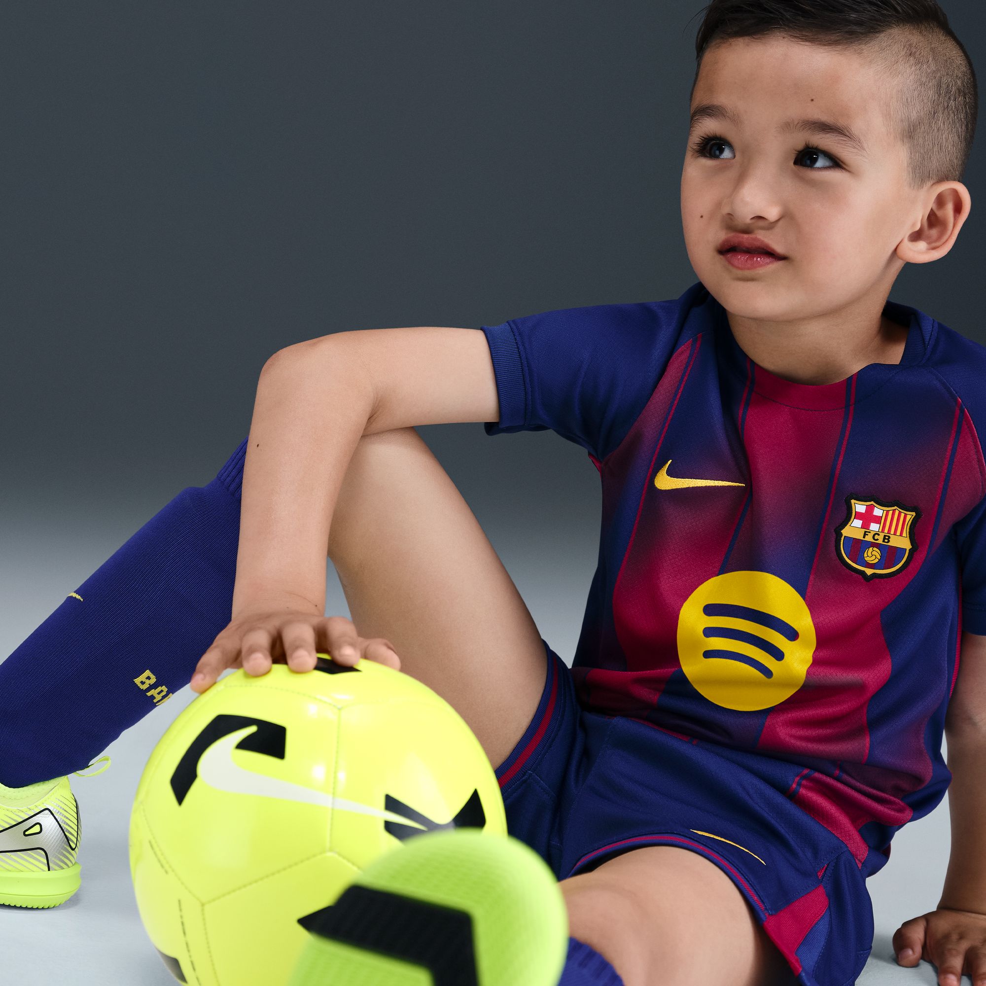Nike Conjunto FC Barcelona 2025/26 Stadium Home, AZUL, hi-res