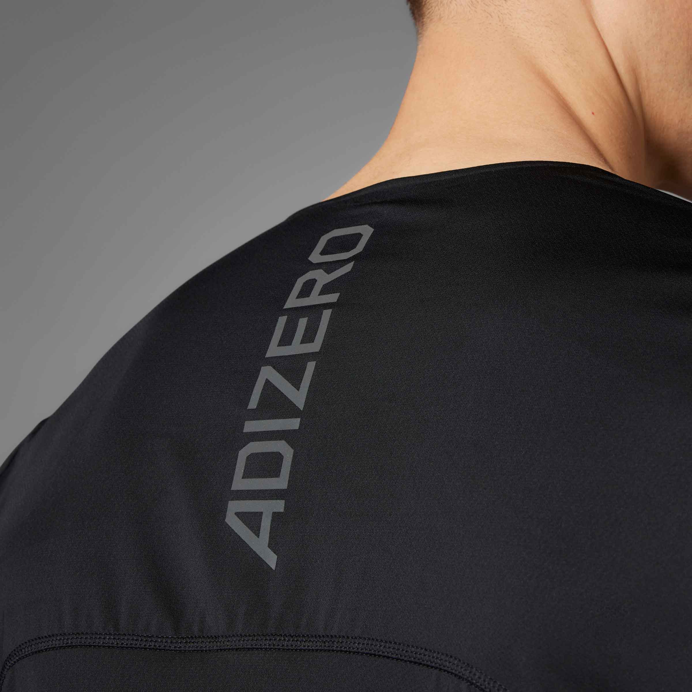 adidas Polera Adizero Running, NEGRO, hi-res