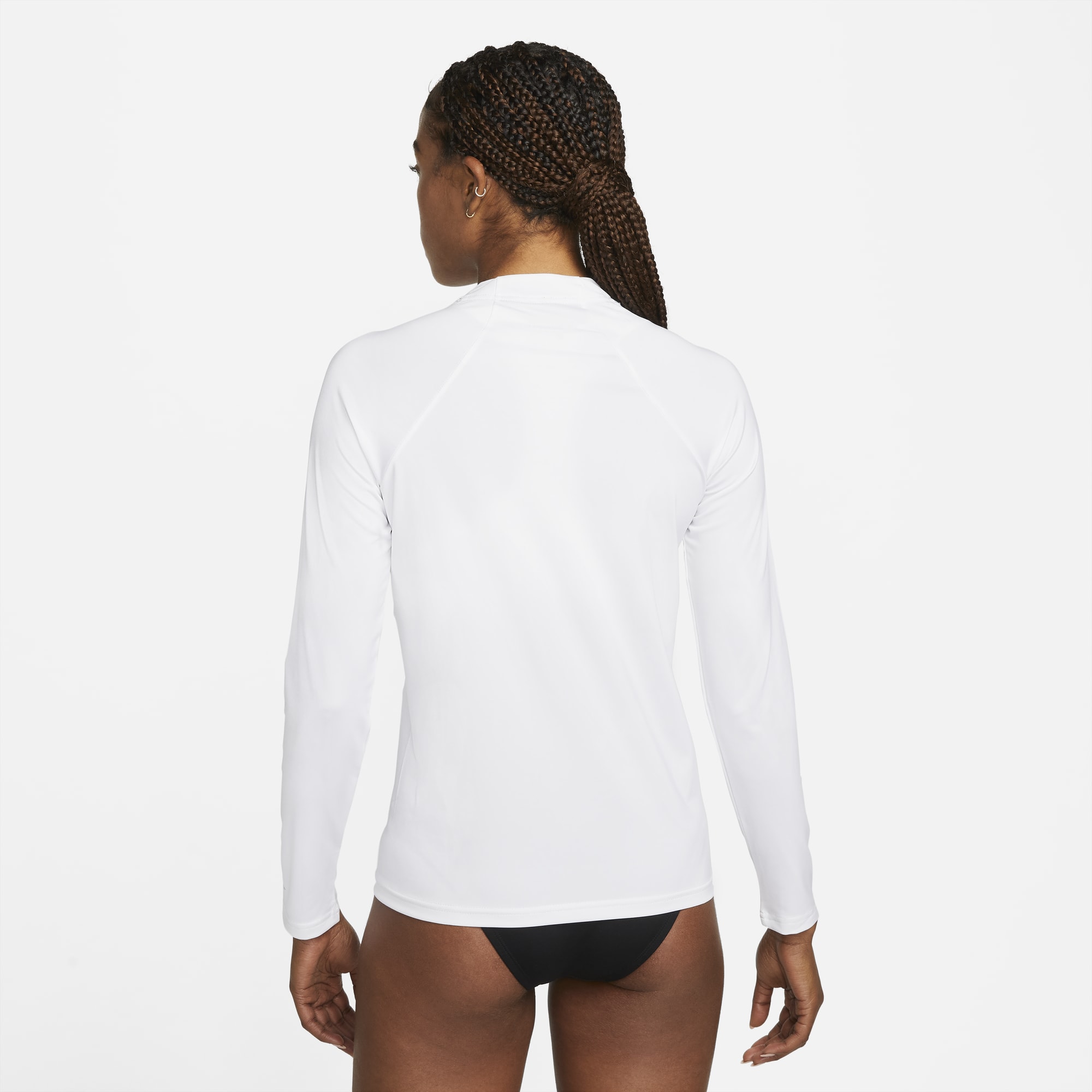 Nike Polera Essential Swim Hydroguard, BLANCO, hi-res